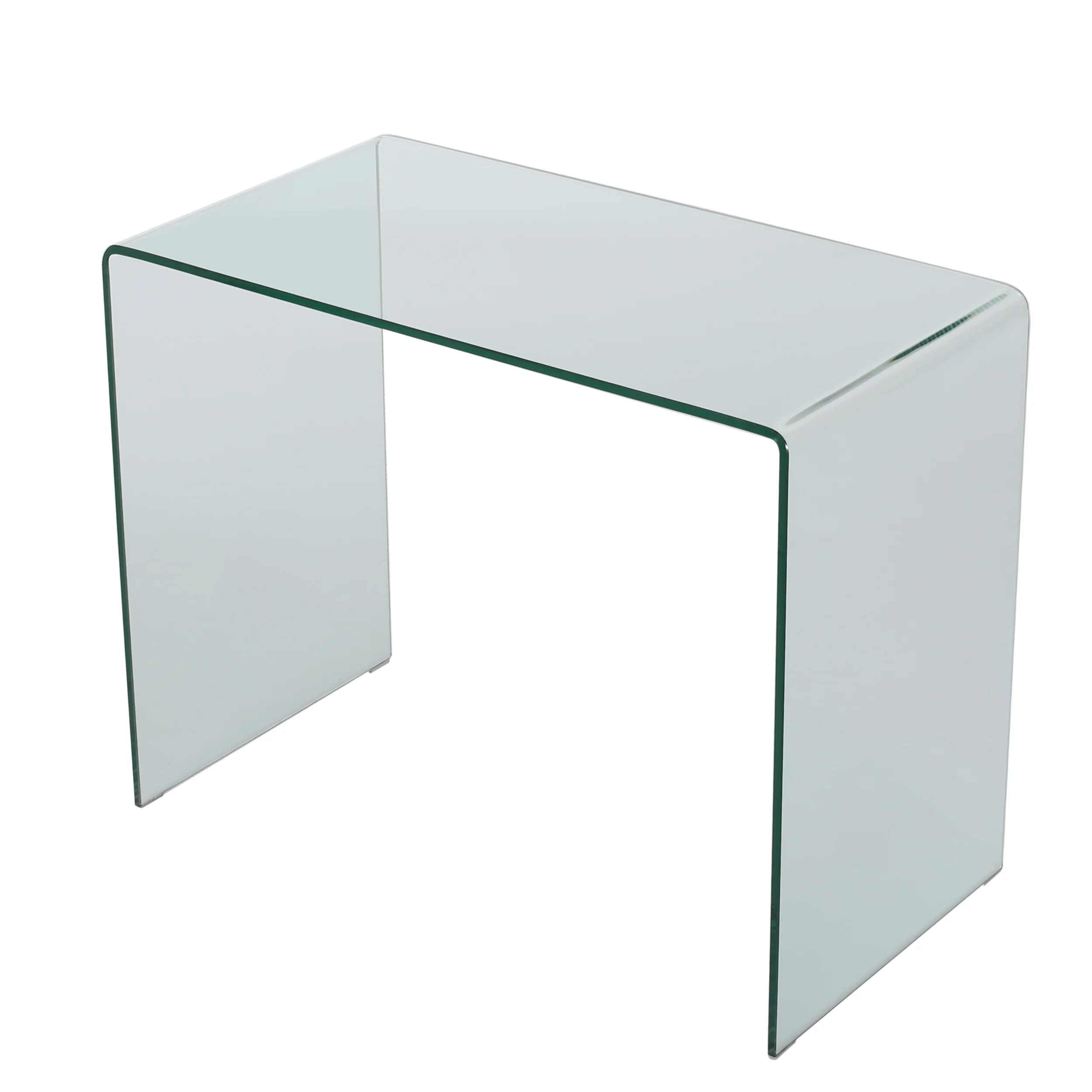 Classon Modern Rectangular Tempered Glass Console Table - furnishings