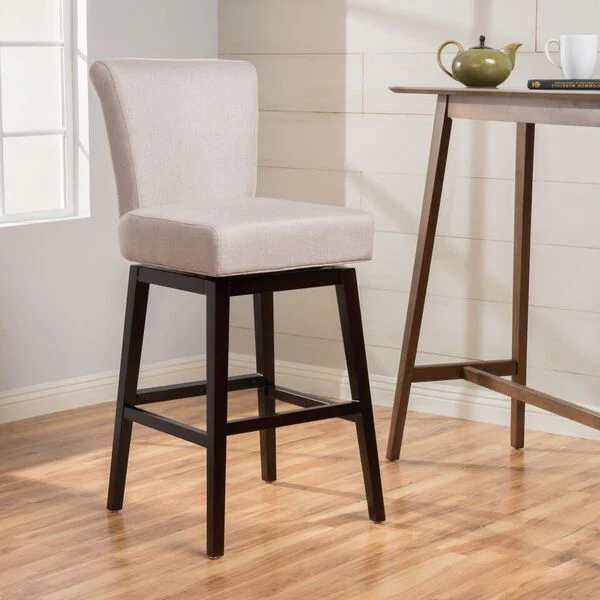 Tristan 28-Inch Fabric Swivel High Back Counter Stool - furnishings