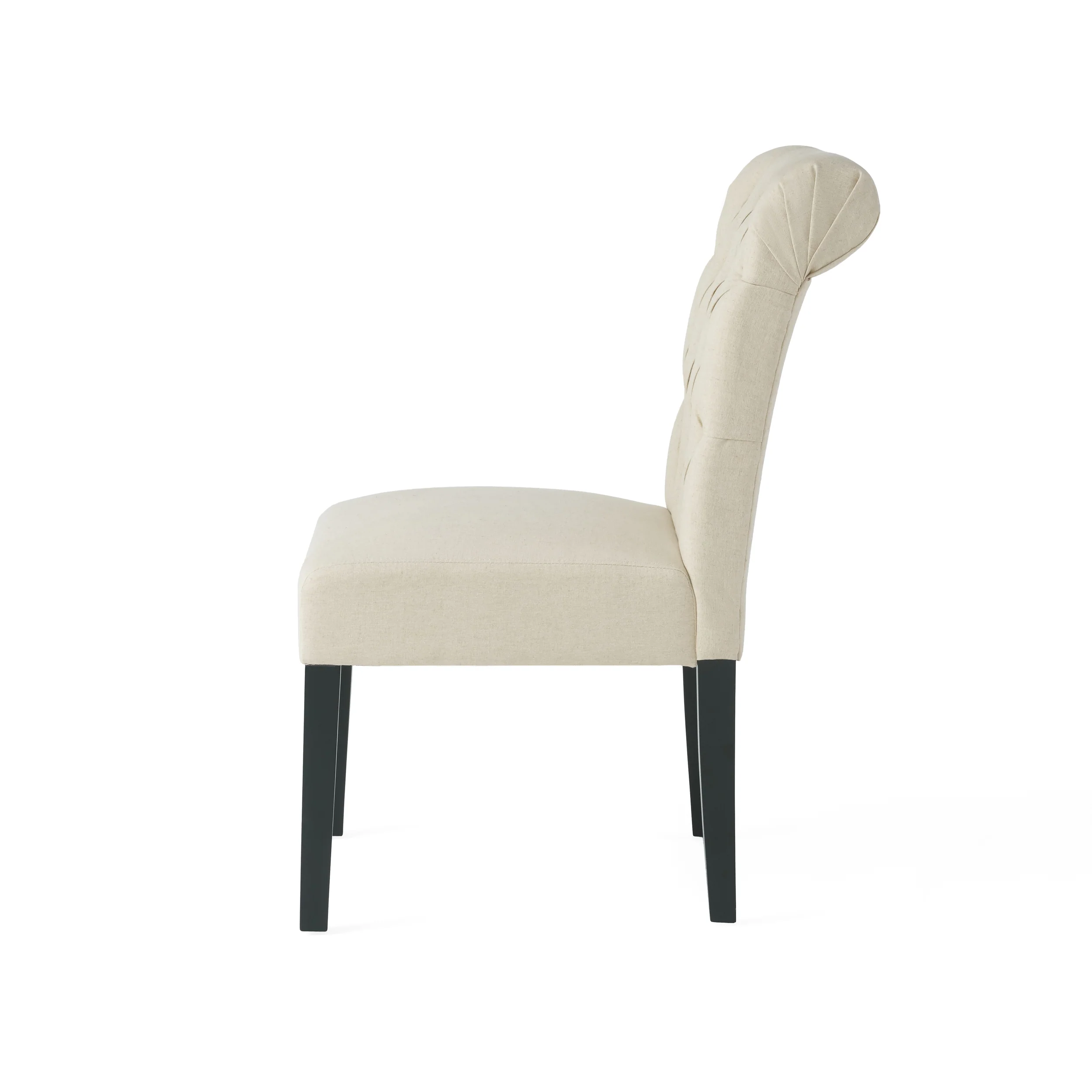 Emerson Contemporary Tufted Rolltop Dining Chairs - furnishings