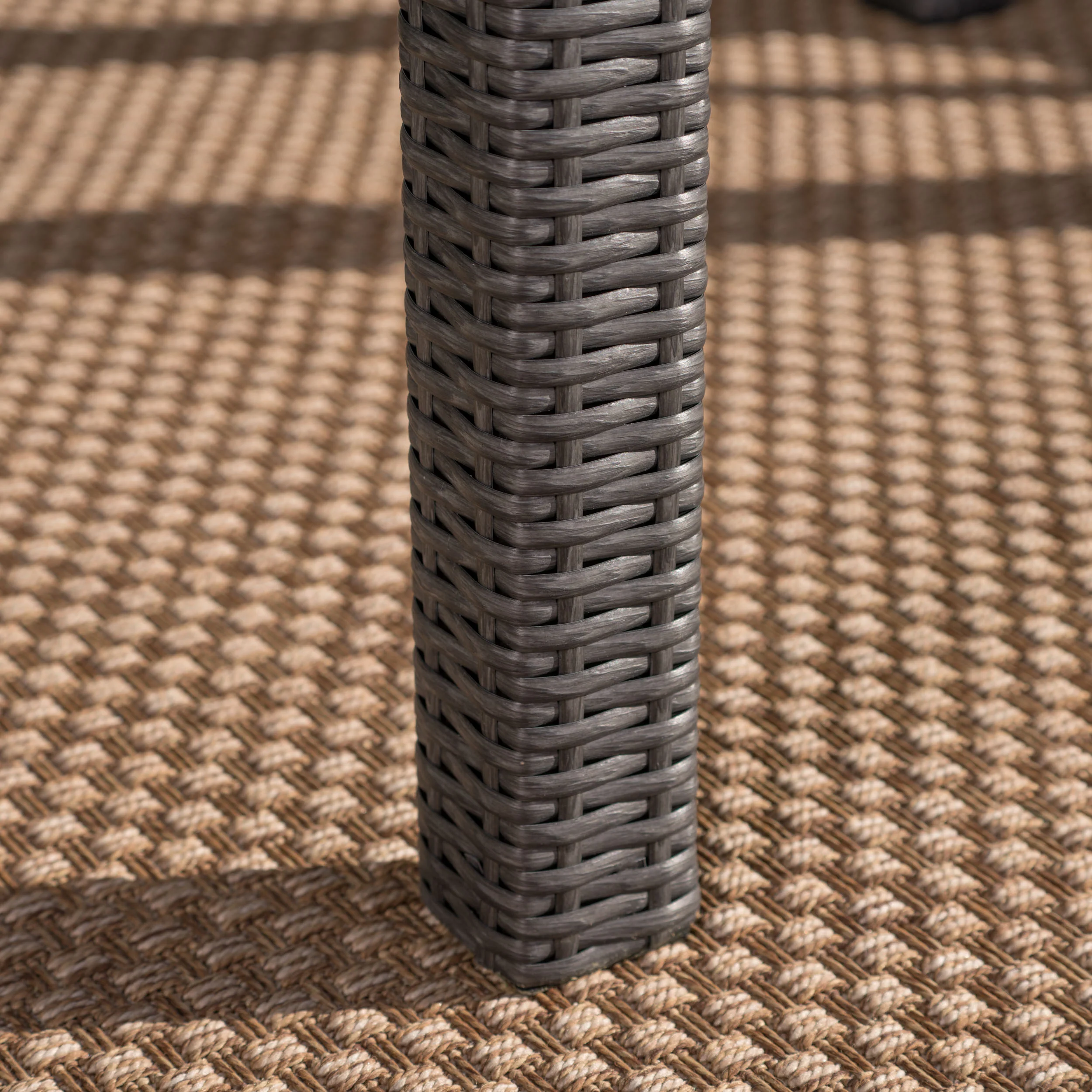 Coral Outdoor 9 Piece Wicker Dining Set with Water Resistant Cushions - furnishings