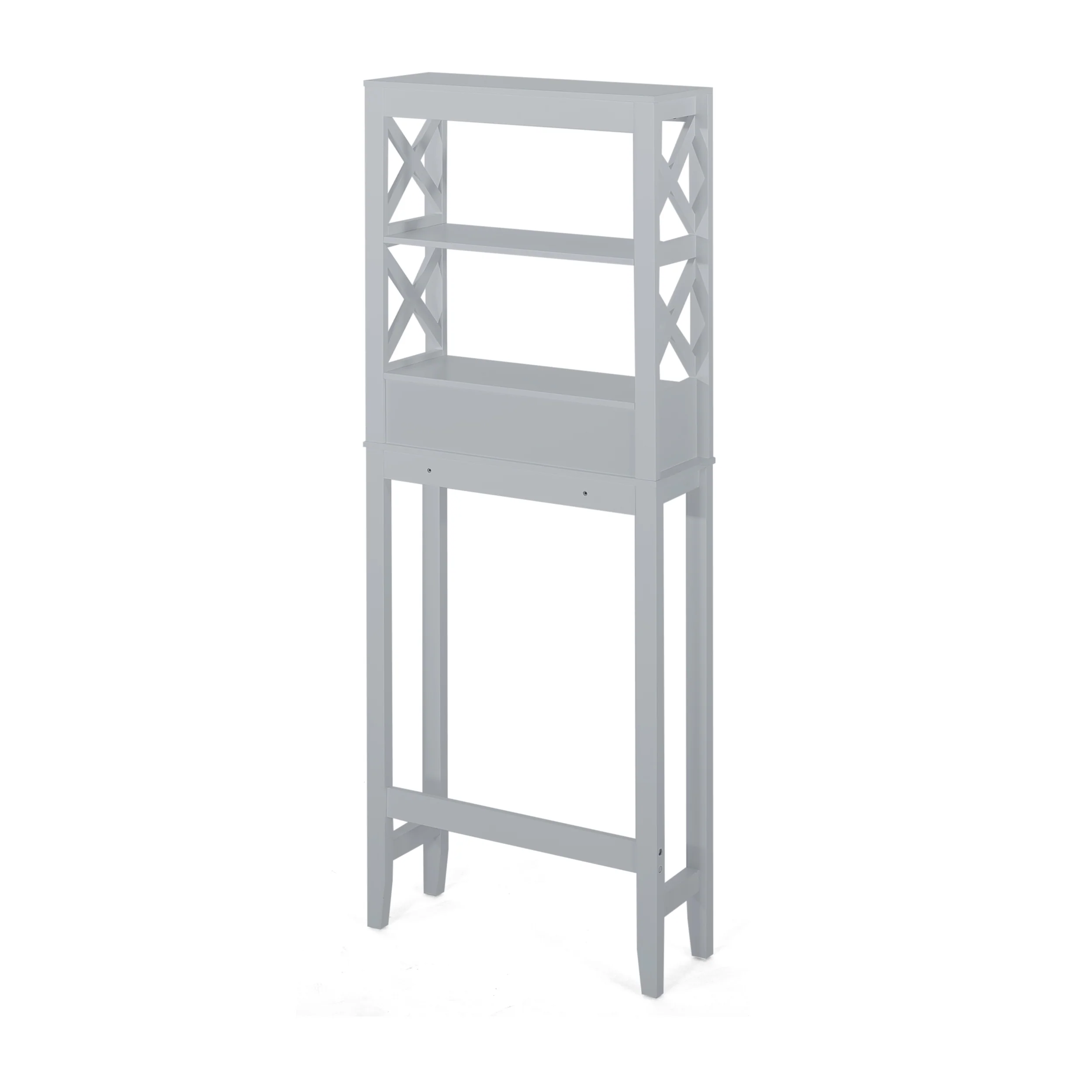 Lewis Modern Over-the-Toilet Storage Rack with Drawers - furnishings