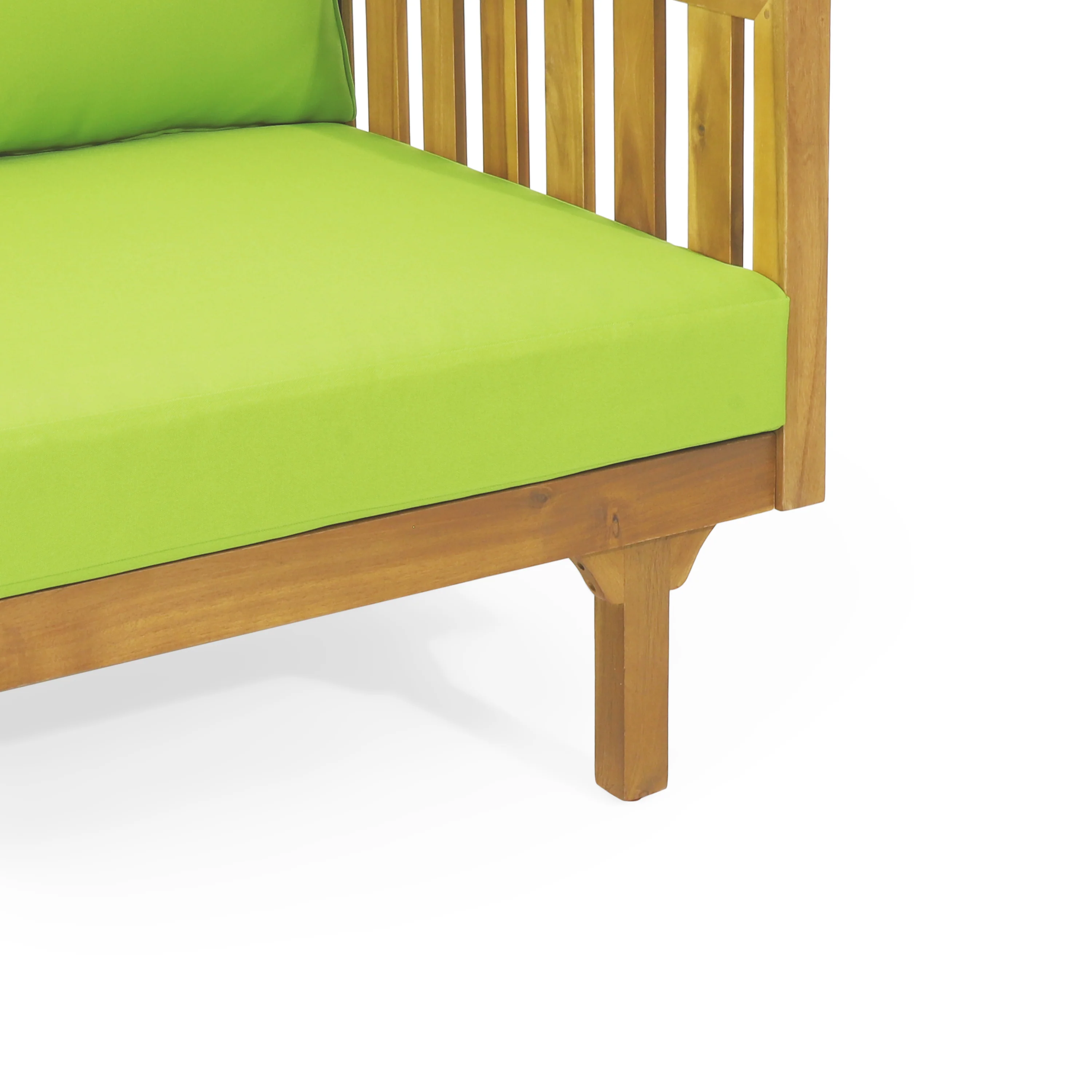 Bordeaux Outdoor 3 Seater Acacia Wood Daybed - furnishings