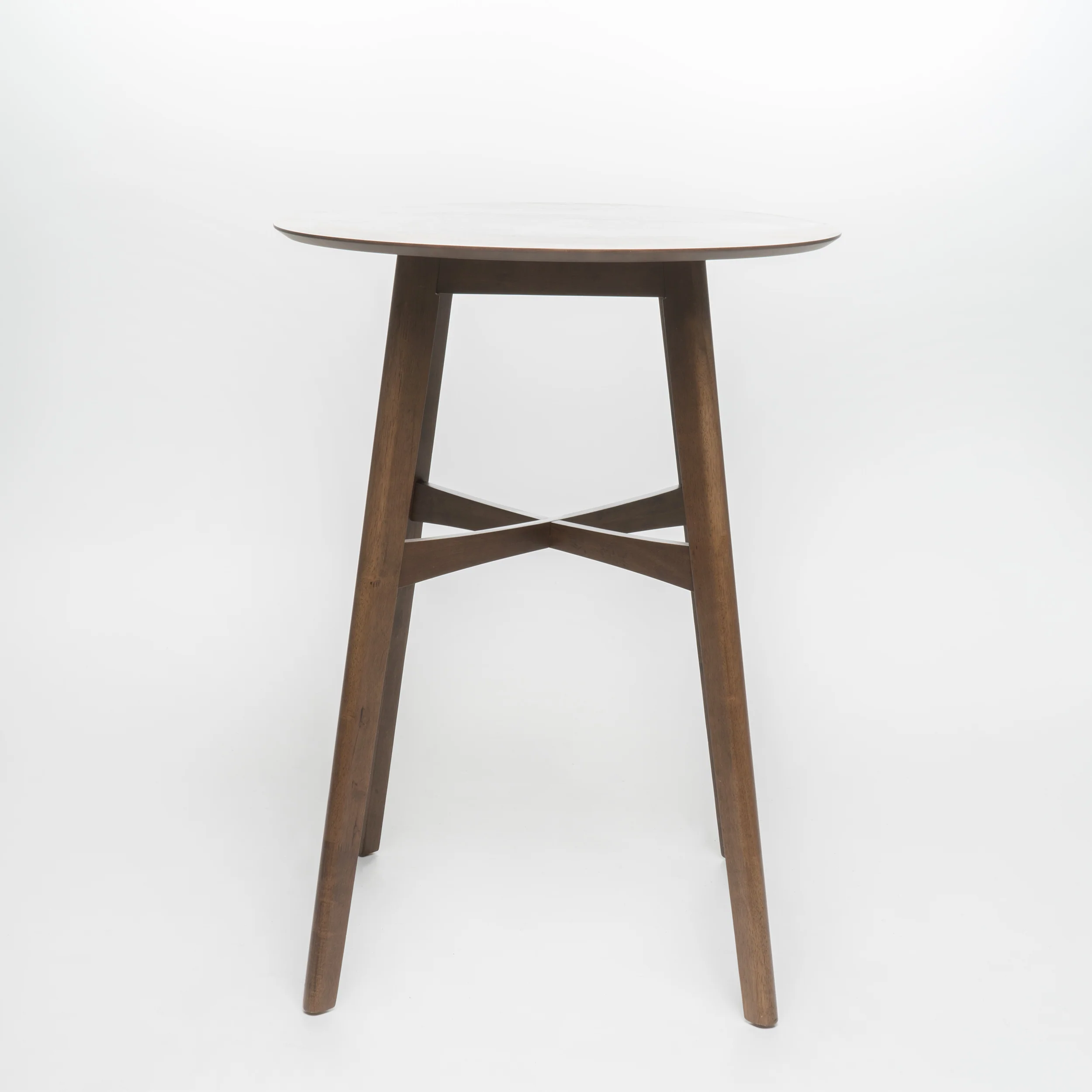 Margaret Wood Finish Circular 5 Piece Bar Height Dining Set - furnishings