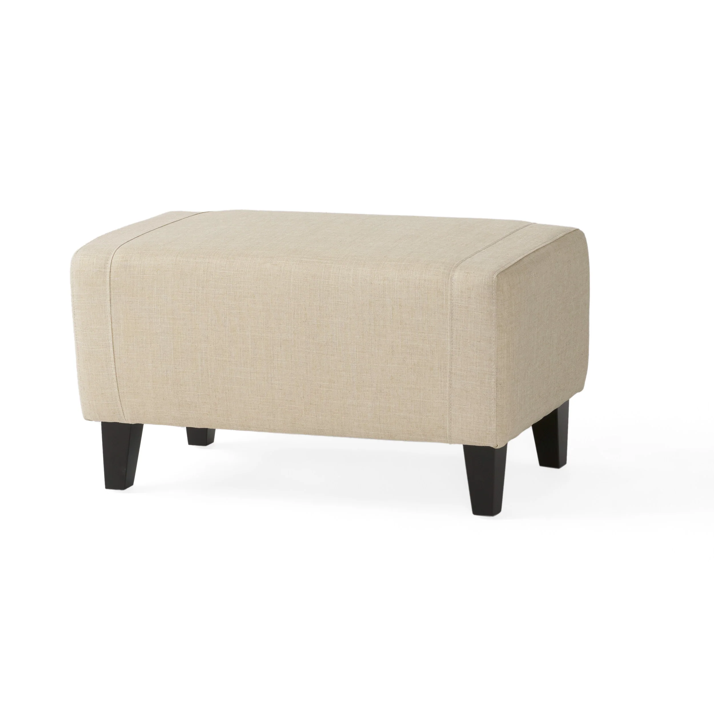 Empierre Beige Fabric Club Chair and Ottoman - furnishings