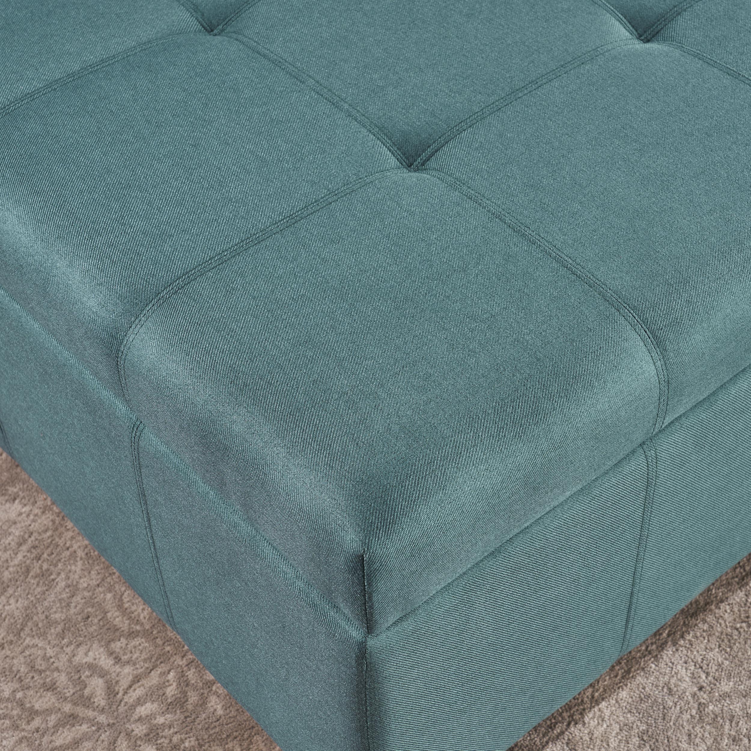 Carlyle Square Tufted Fabric Storage Ottoman Coffee Table - furnishings