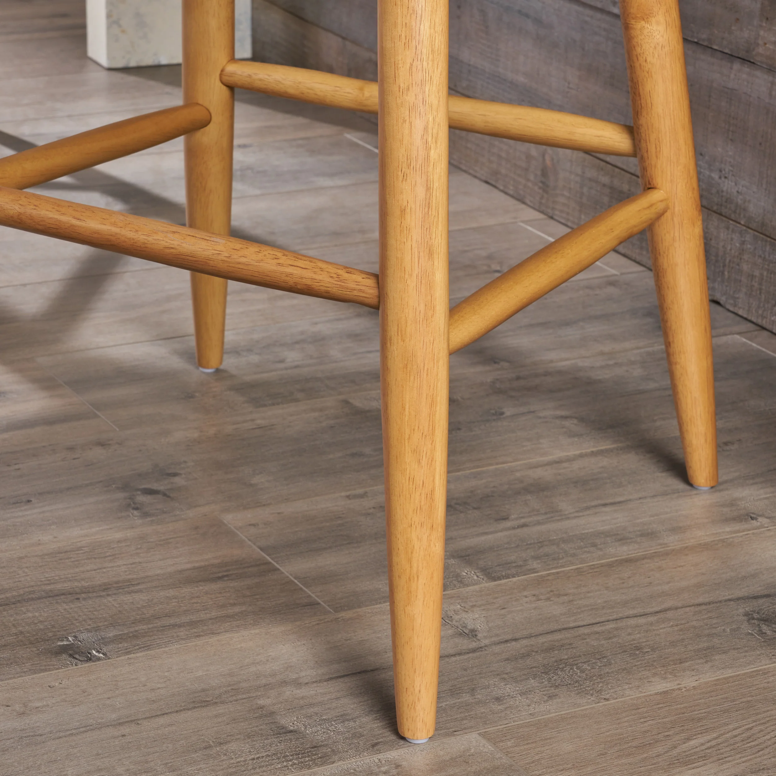 Truda Mid Century Modern Fabric Barstools (Set of 2) - furnishings