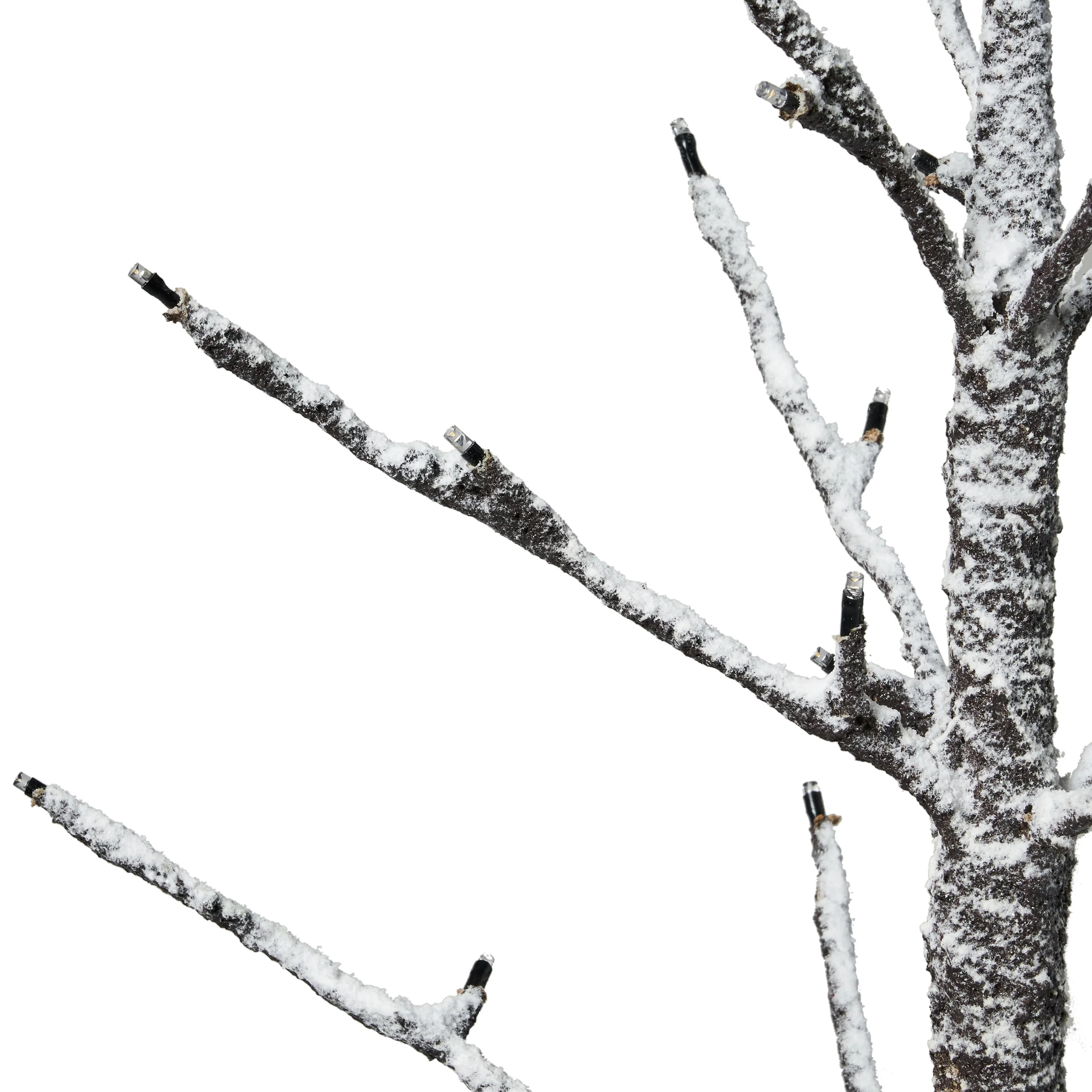 Ahmiya 4-foot Pre-Lit 114 Warm White LED Artificial Christmas Twig Tree - furnishings
