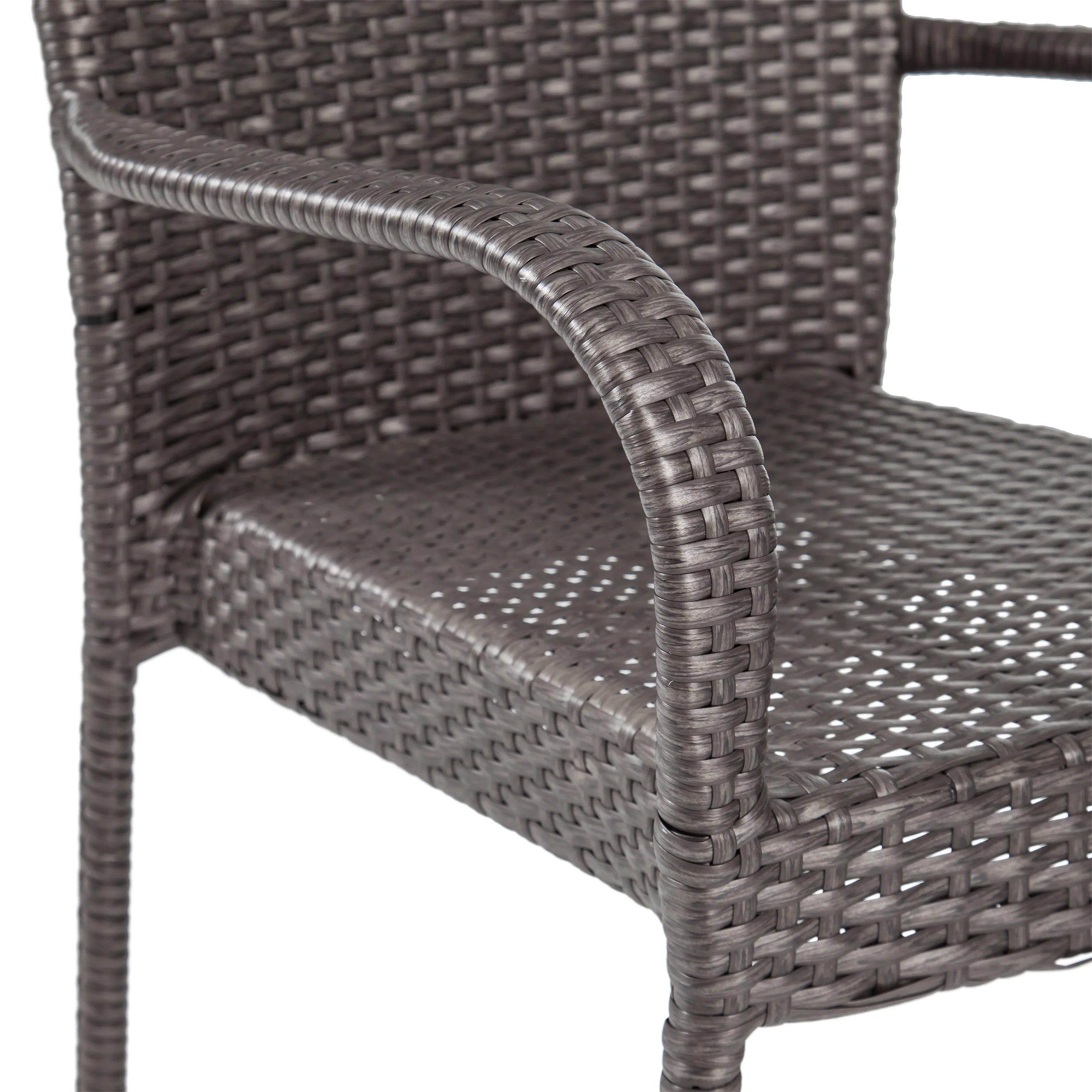 Keegan Outdoor Wood and Wicker 8 Seater Dining Set - furnishings