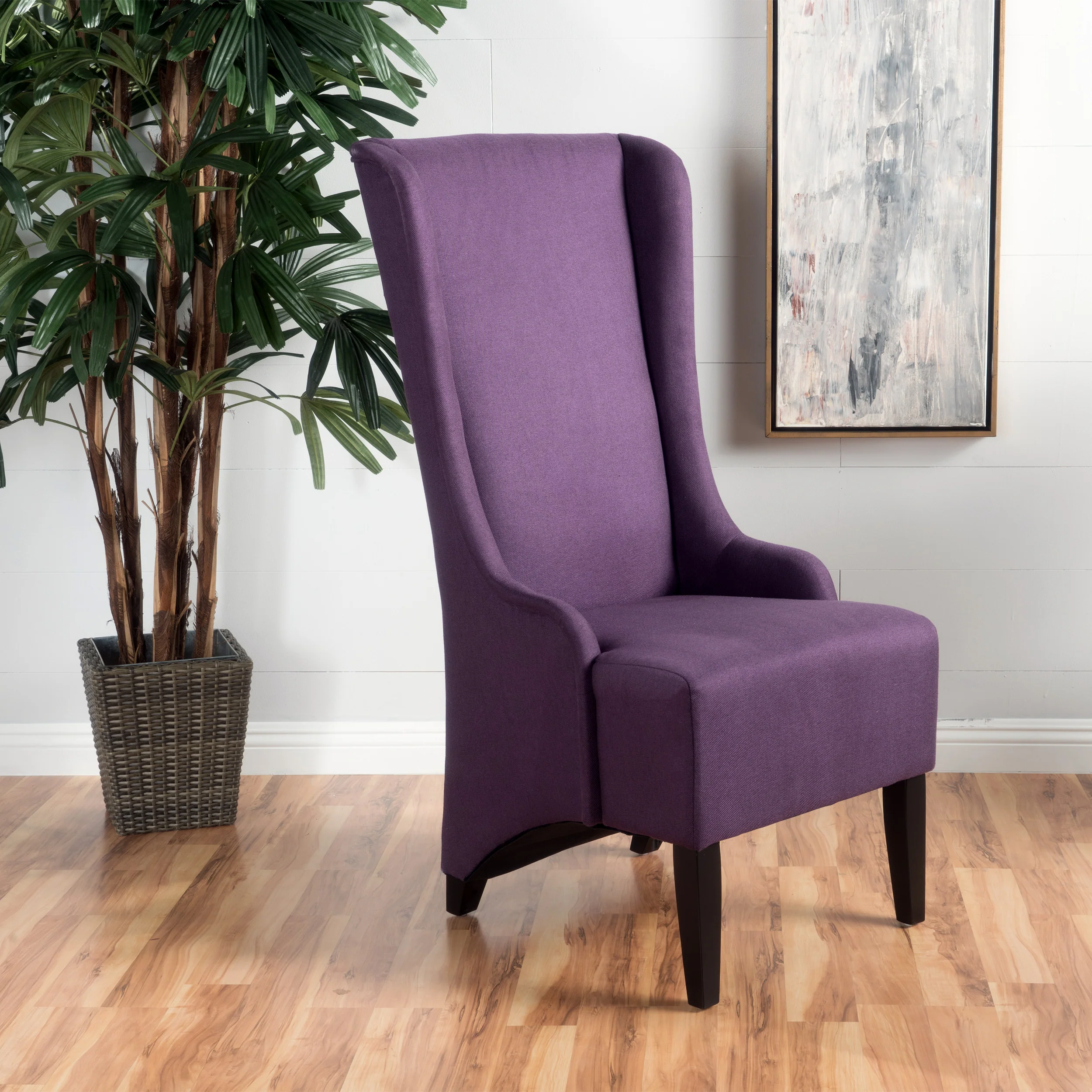 Sheldon Traditional Design High Back Fabric Dining Chair - furnishings