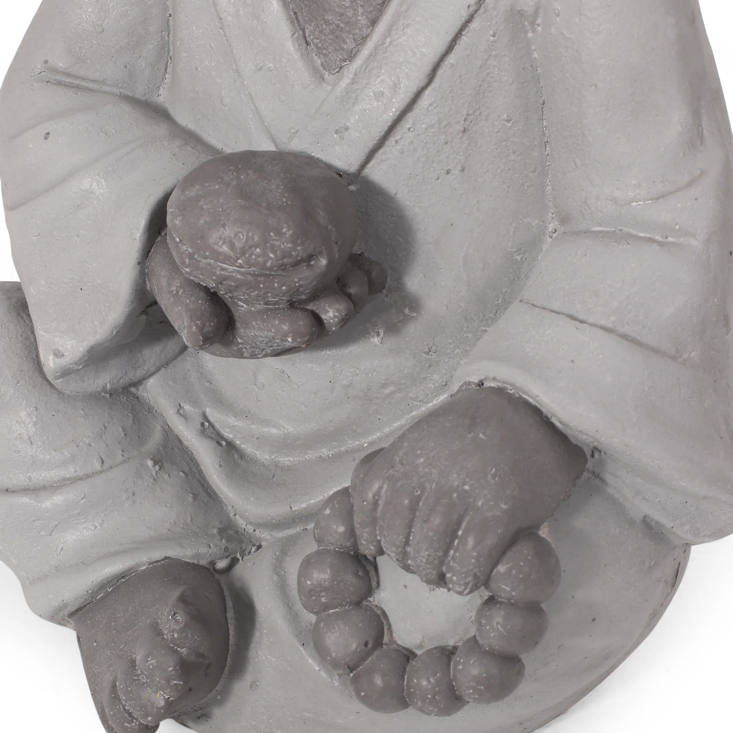 Orwell Outdoor Monk Garden Statue, Gray - furnishings