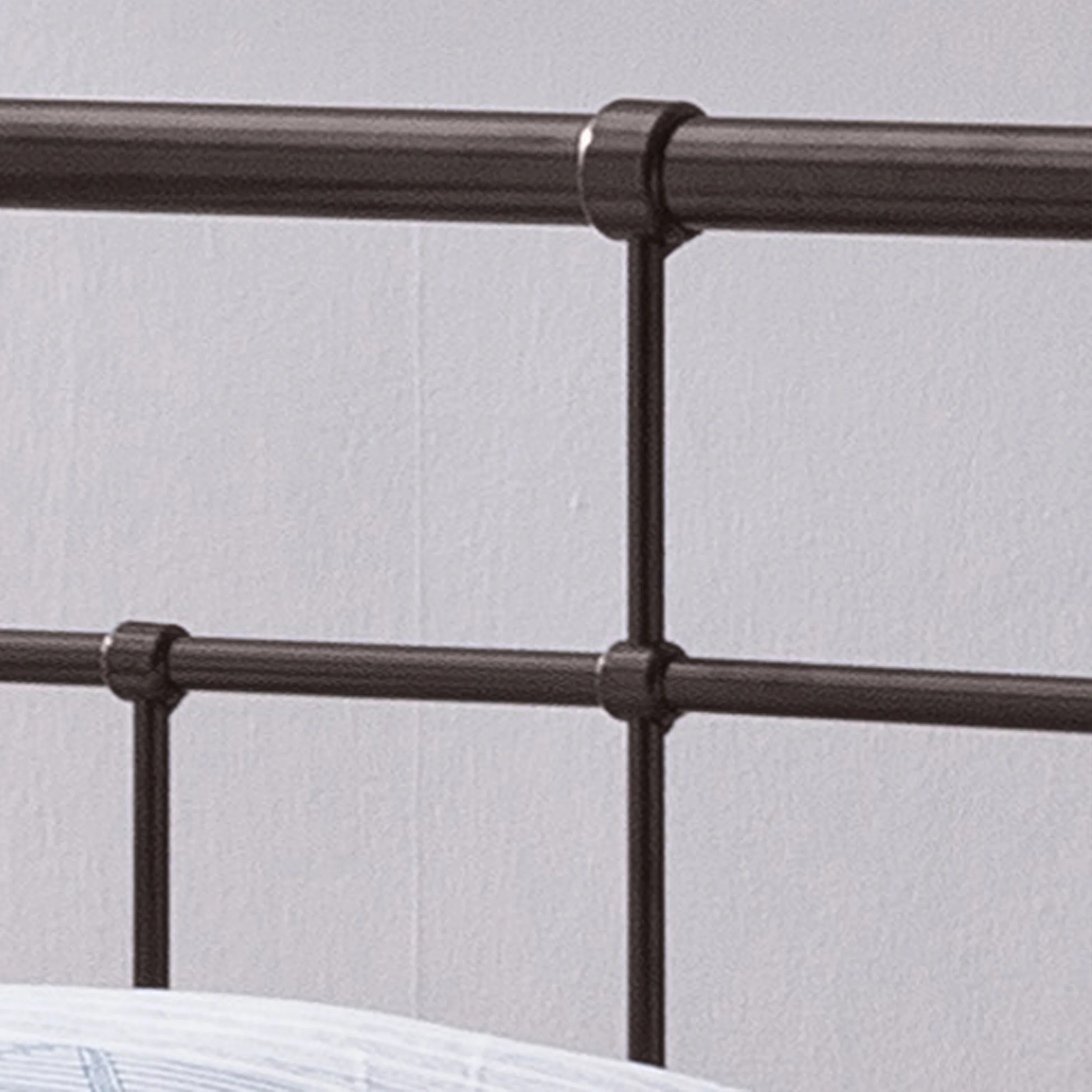 Sylvia Queen-Size Iron Bed Frame, Minimal, Industrial - furnishings