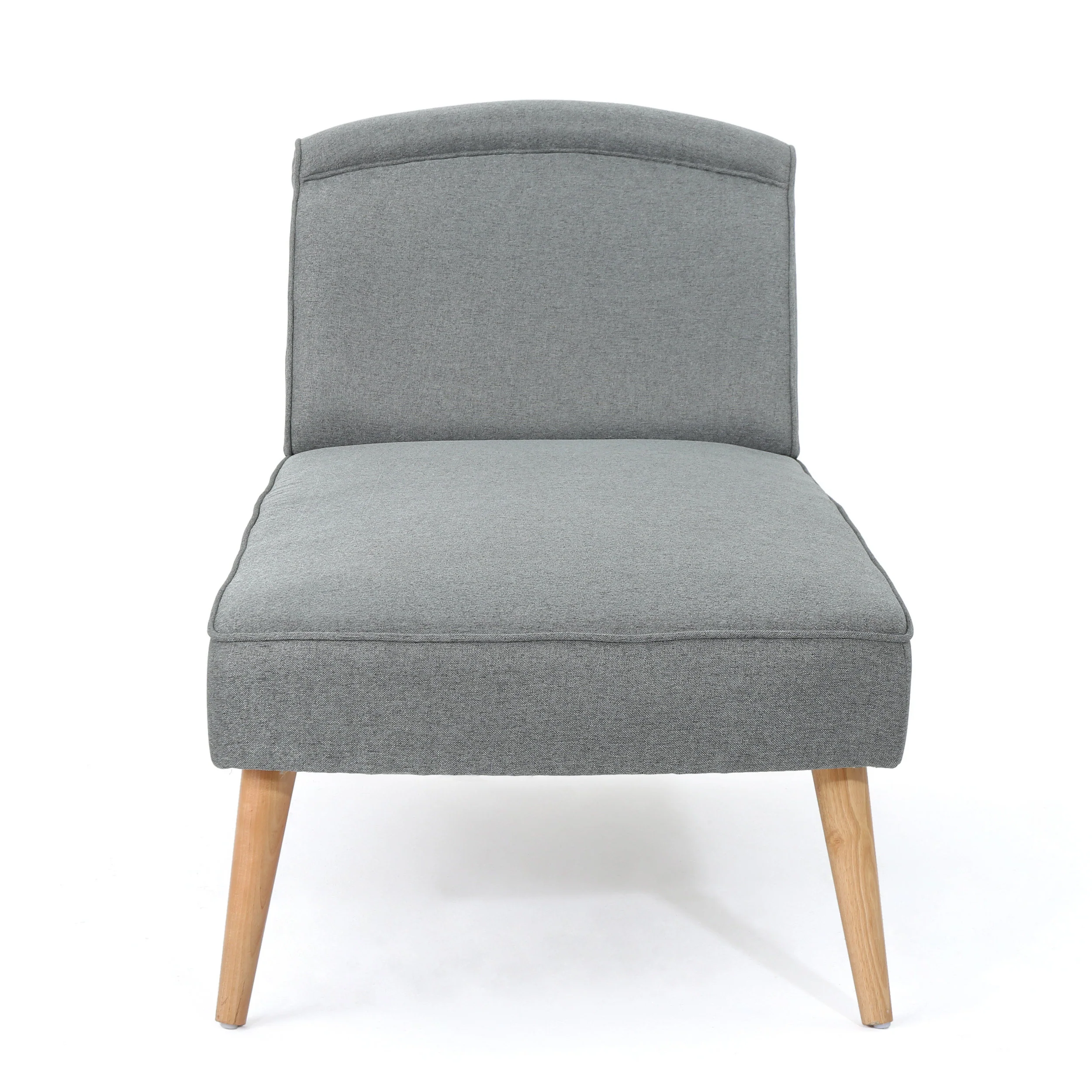Jolie Mid Century Modern Fabric Chaise Lounge - furnishings
