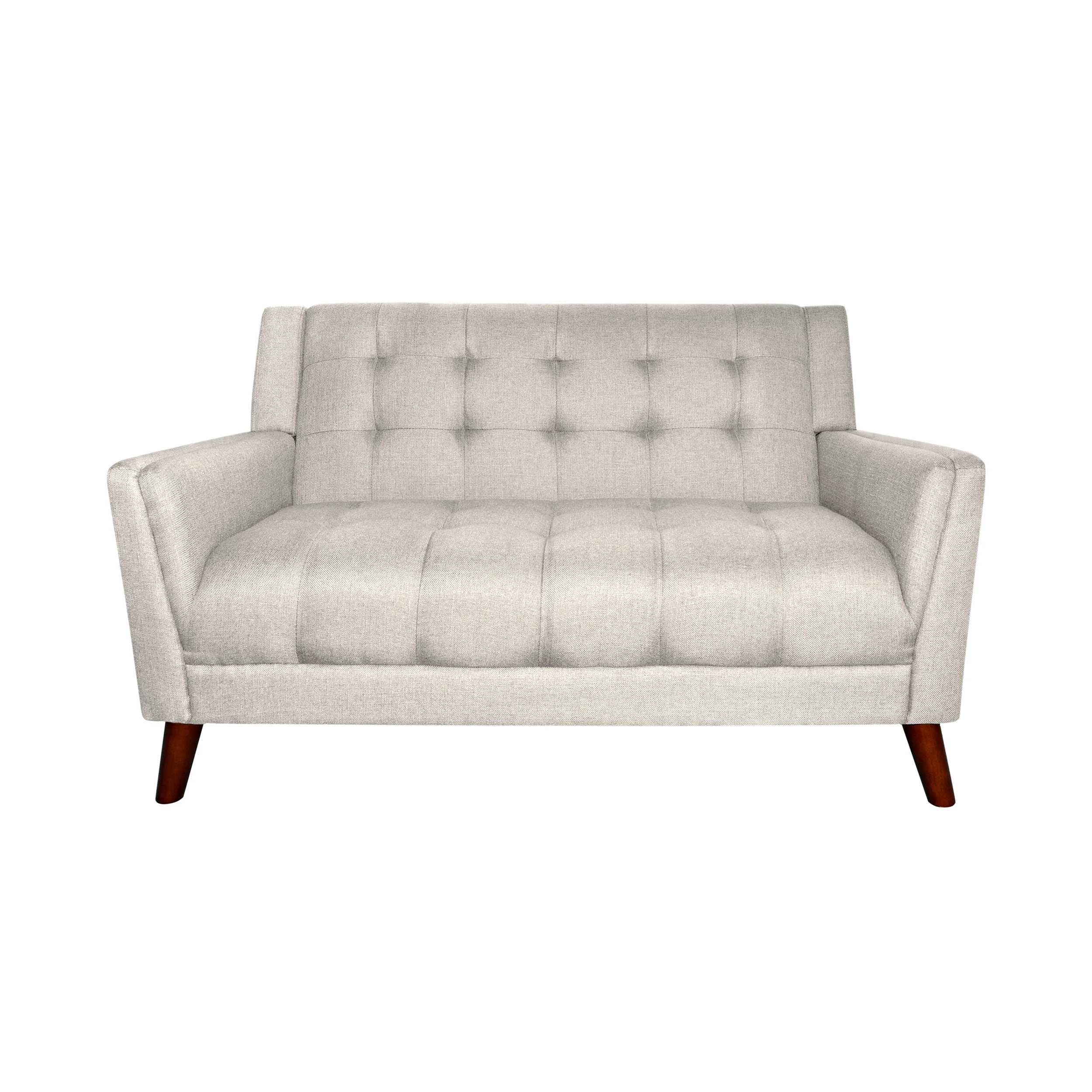 Anvith Mid Century Modern Fabric Loveseat - furnishings