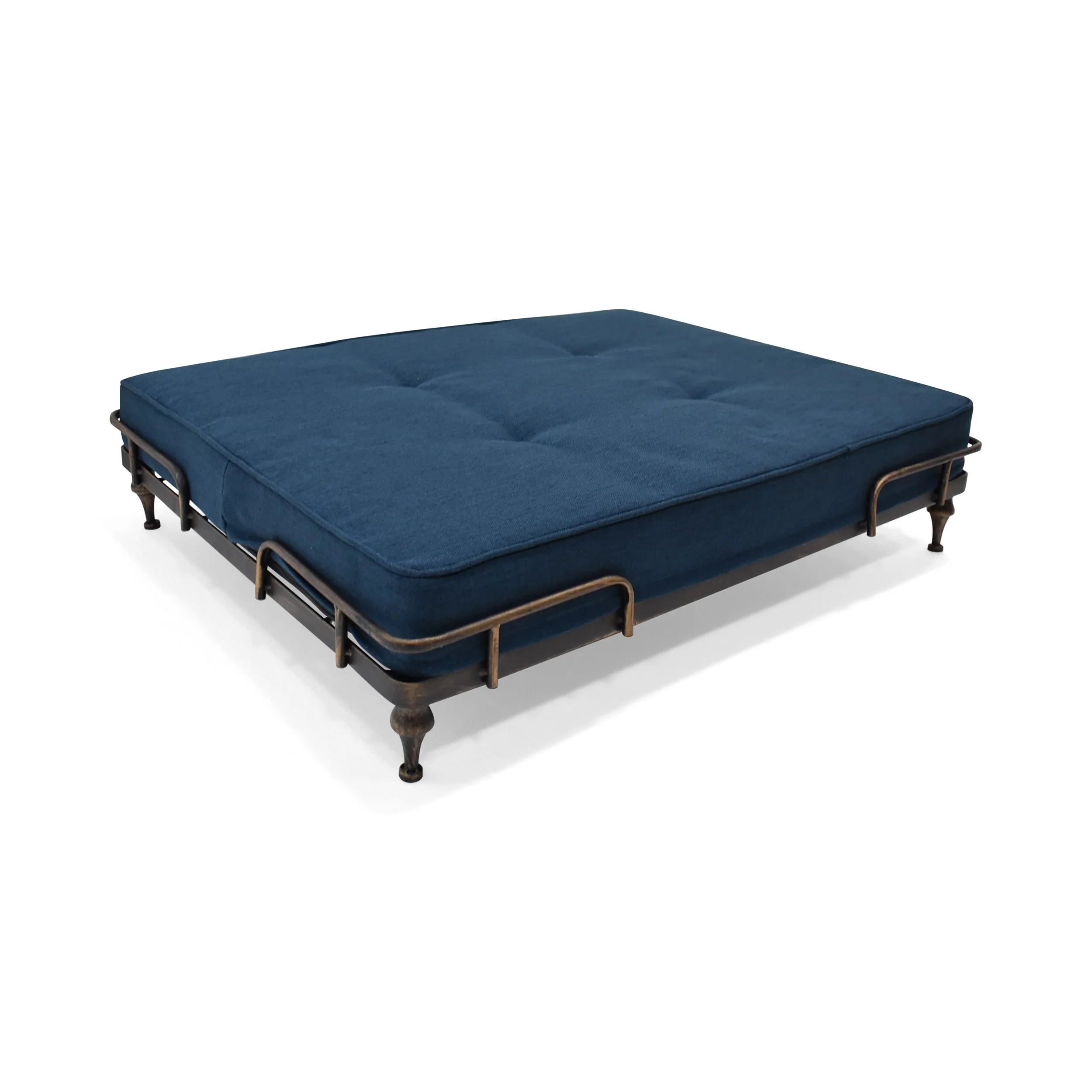 Elvis Industrial Pet Bed, Dark Gray and Brushed Gray - furnishings