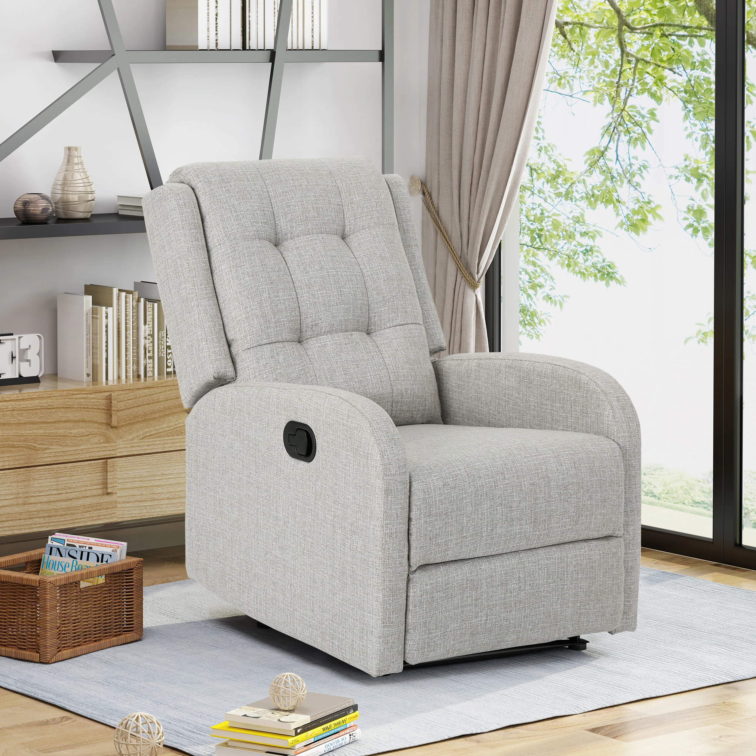 Smith Traditional Upholstered Recliner - furnishings
