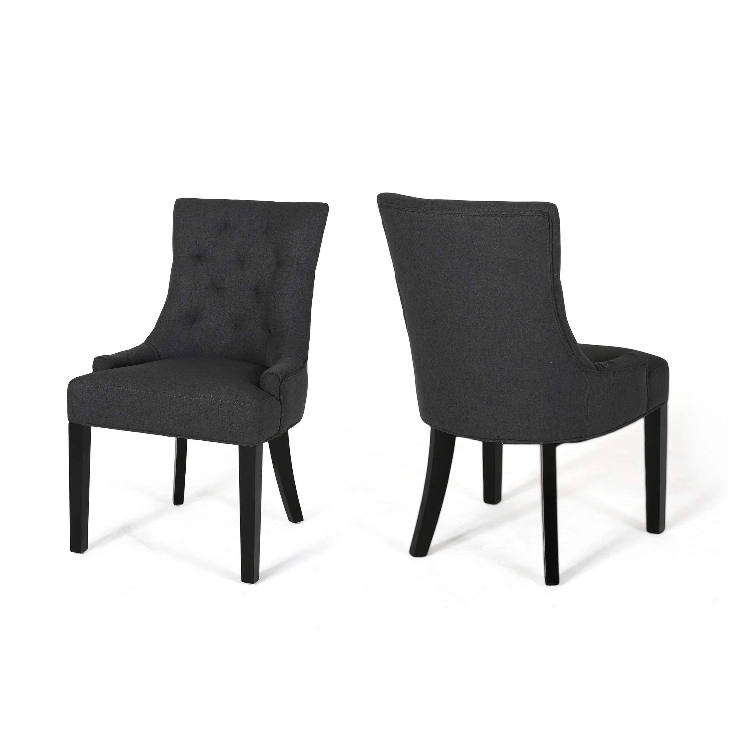 Maggie Contemporary Tufted Dining Chairs, Set of 2 - furnishings