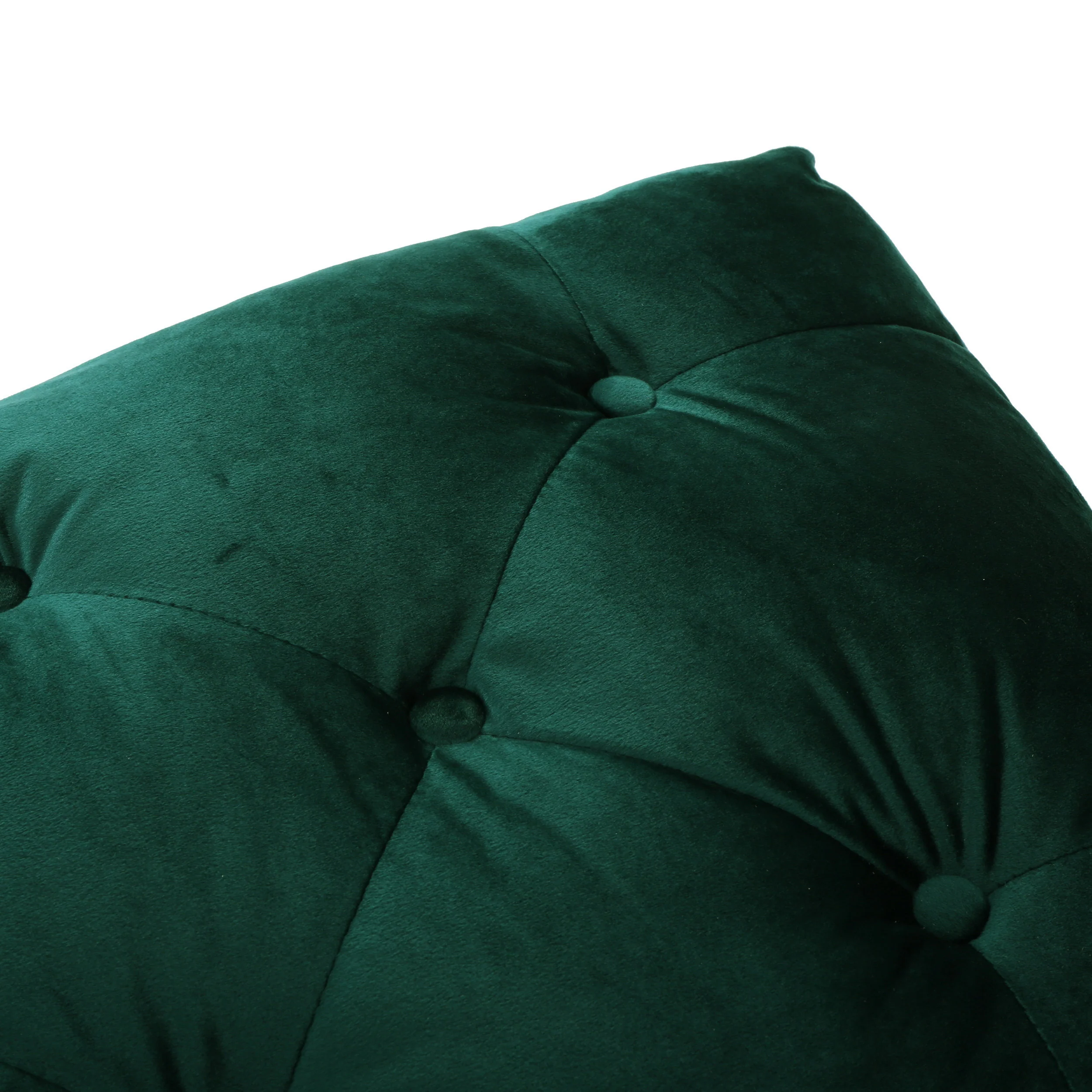 Cordoba Button Tufted Velvet Ottoman Footstool - furnishings