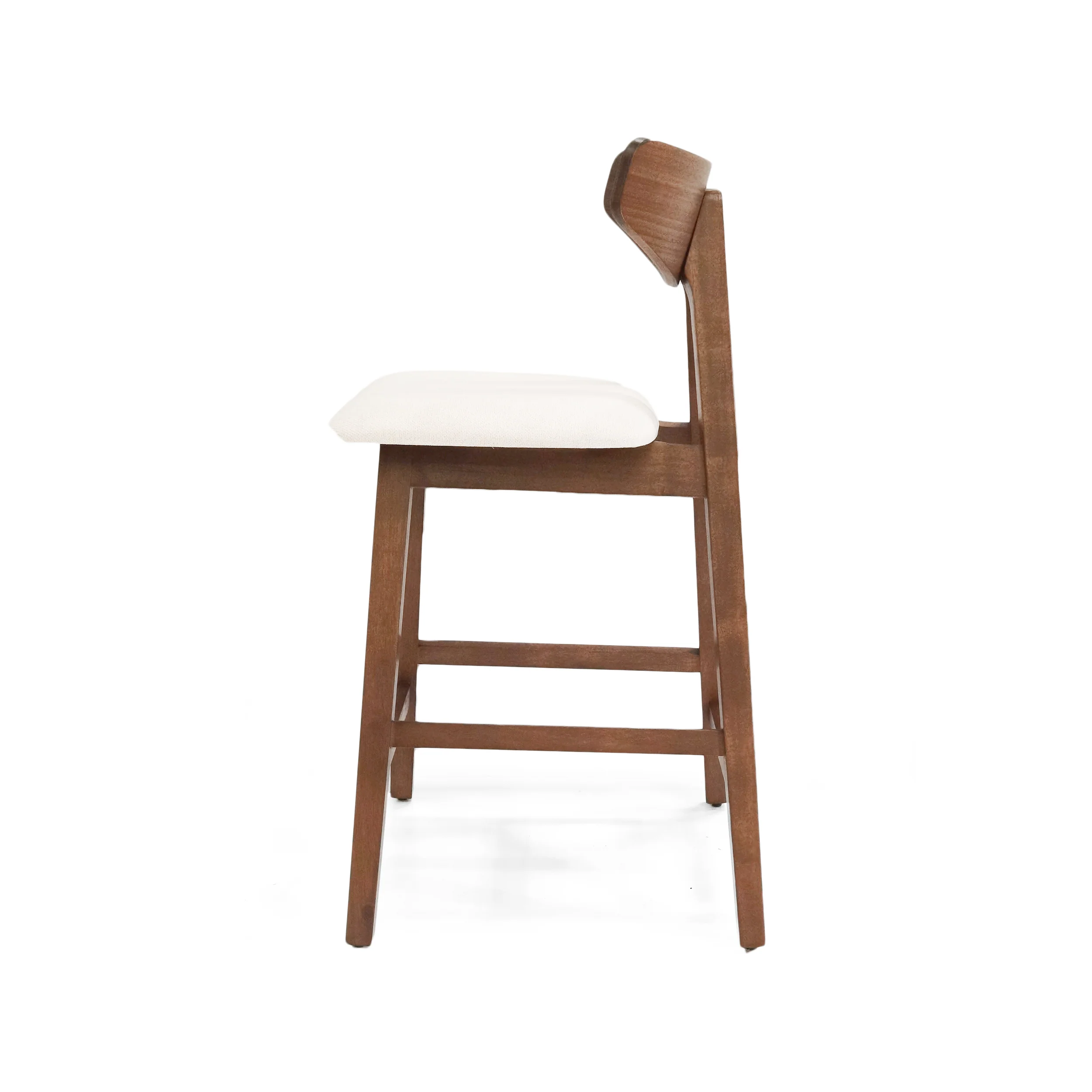 Sunapee Mid Century Modern Fabric Upholstered Wood 25 Inch Counter Stools (Set of 2) - furnishings