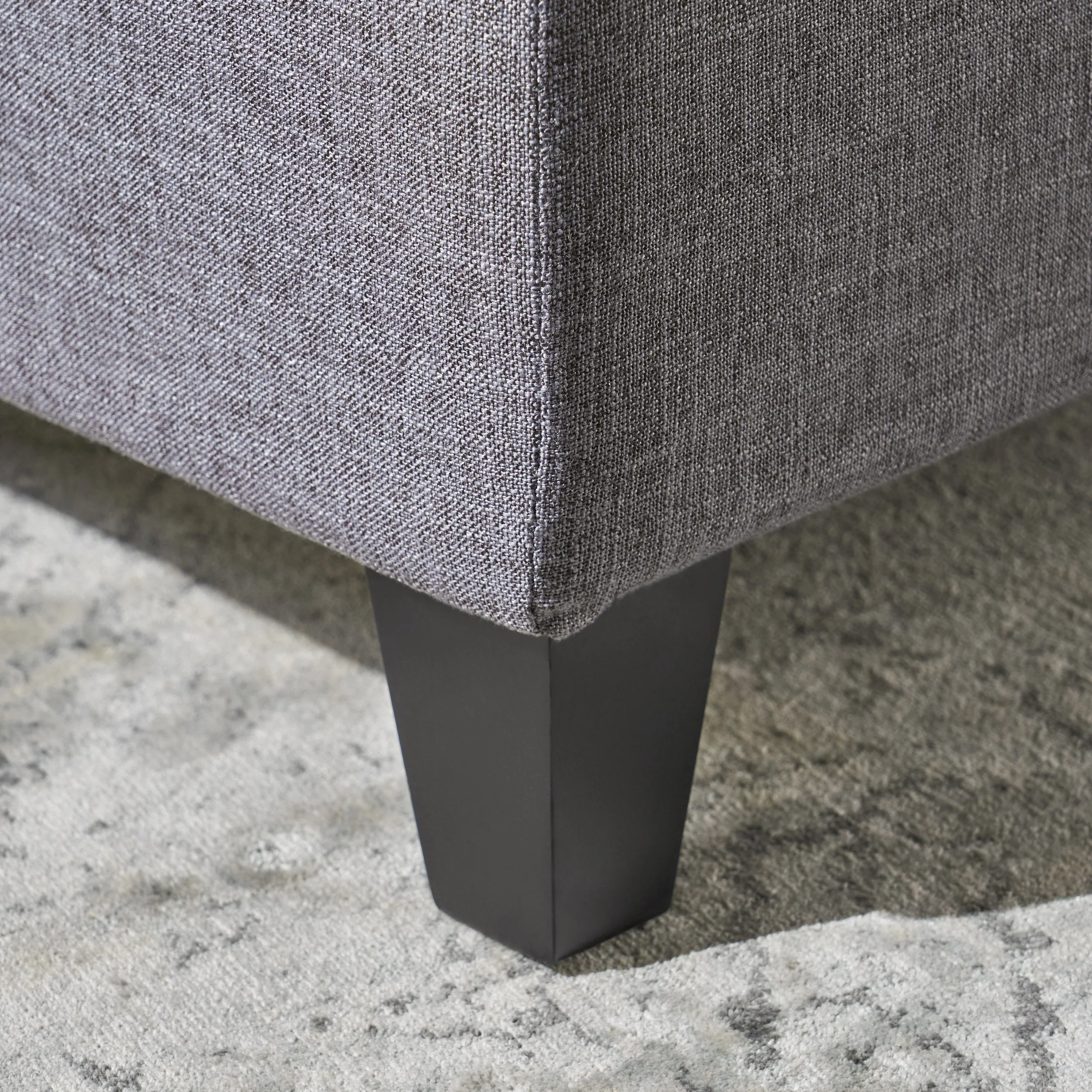 Sterling Fabric Tufted Storage Ottoman - furnishings