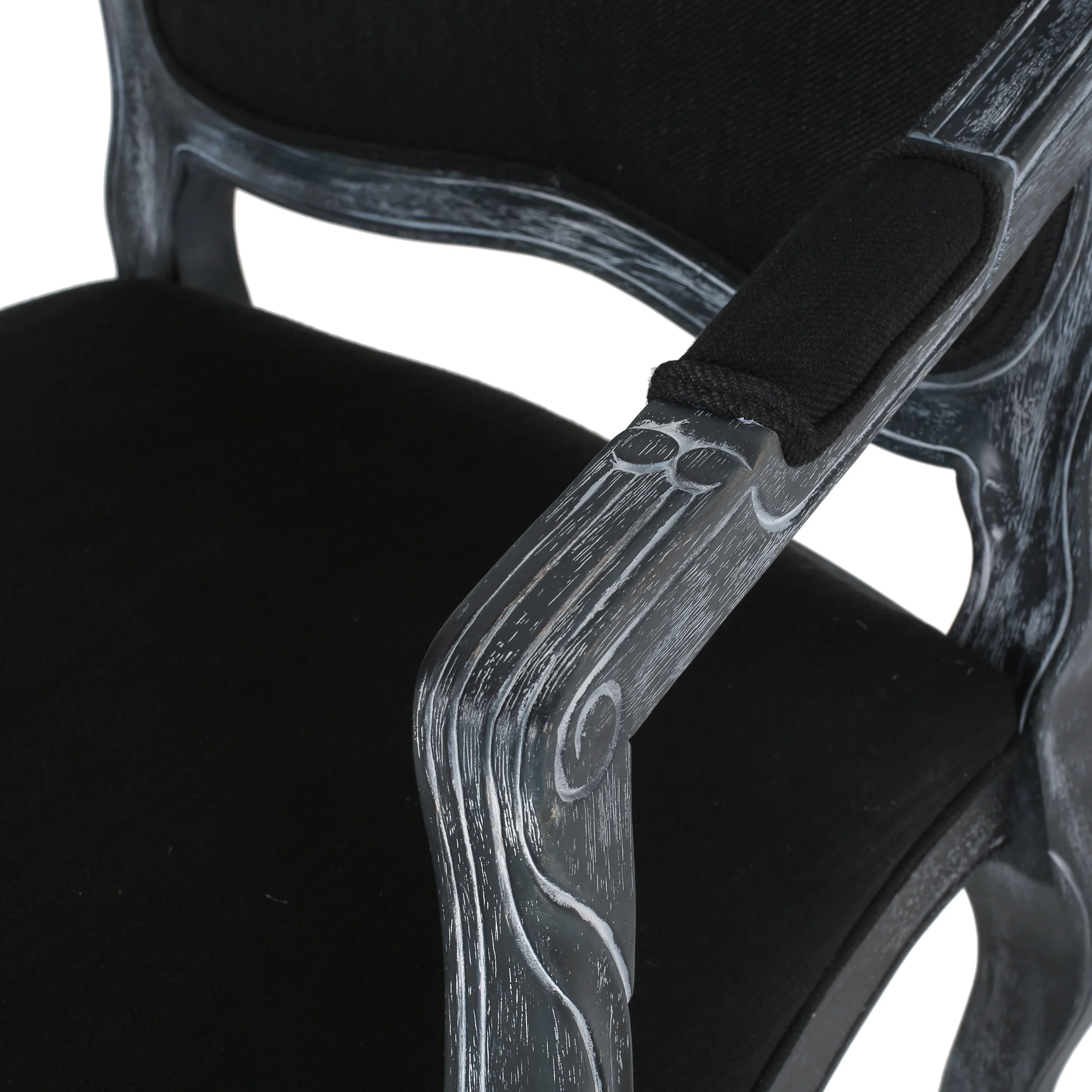 Stene French Country Wood Upholstered Dining Armchair - furnishings