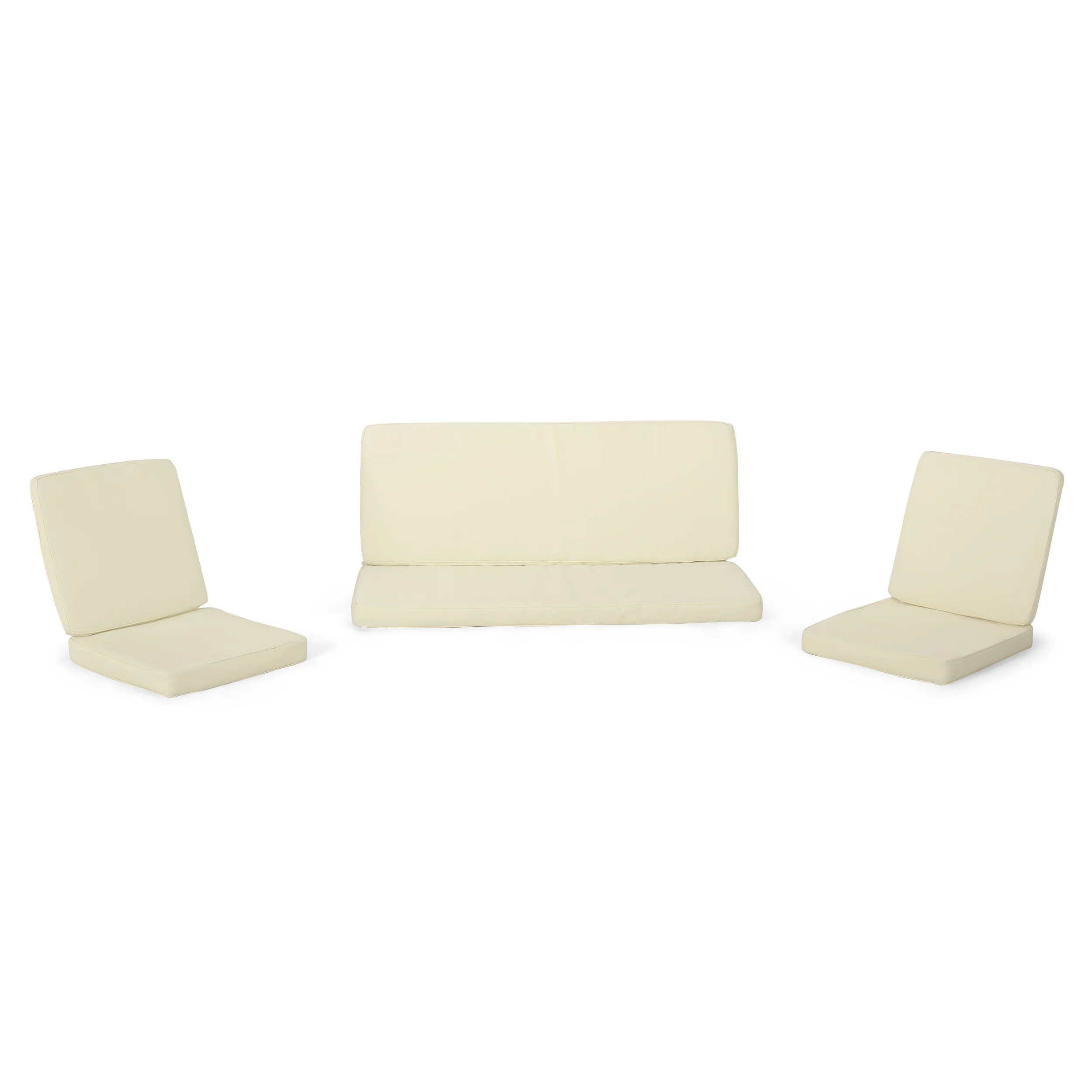 Eydan Outdoor Water Resistant Fabric Loveseat and Club Chair Cushions - furnishings