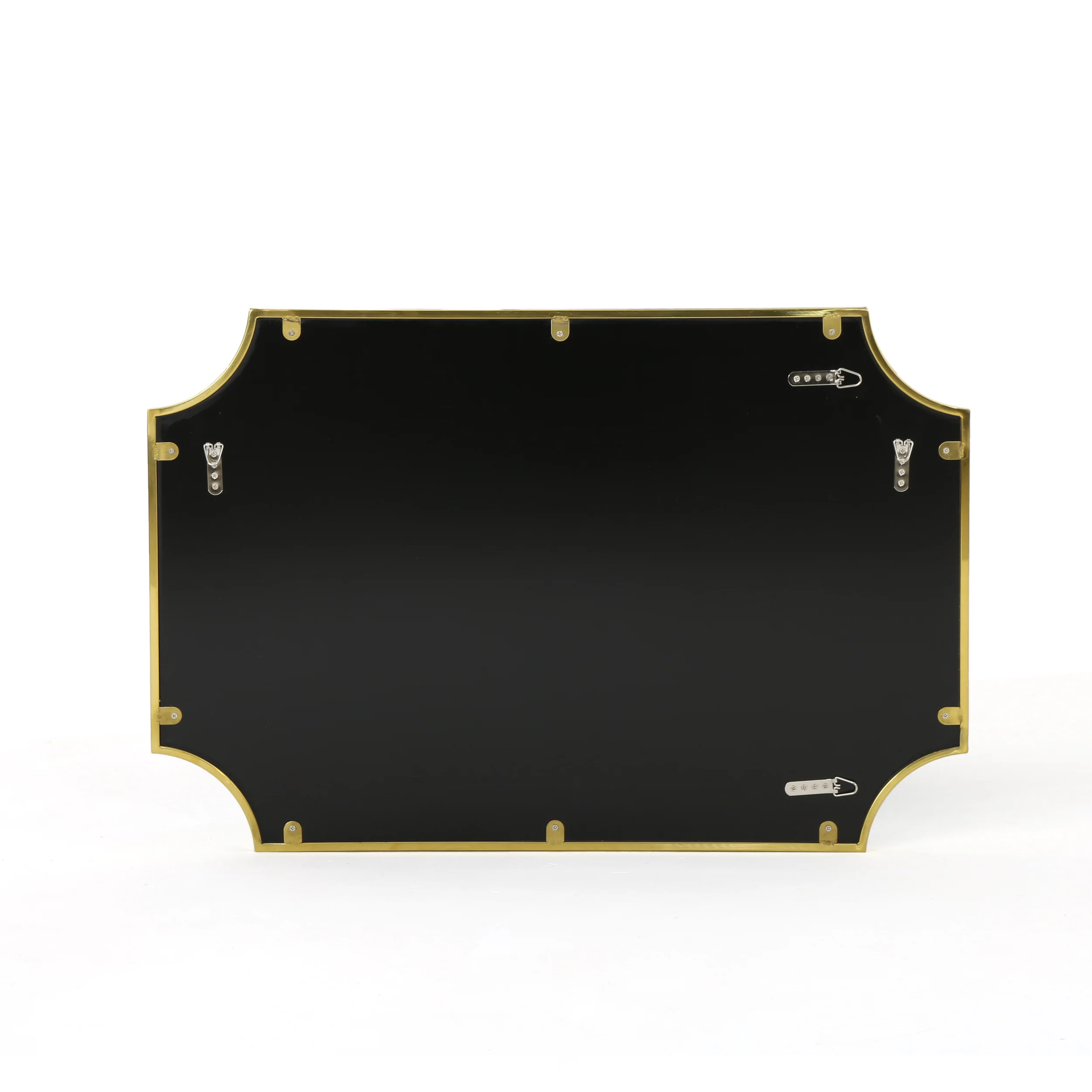Estelle Glam Wall Mirror with Gold Finished Stainless Steel Frame - furnishings