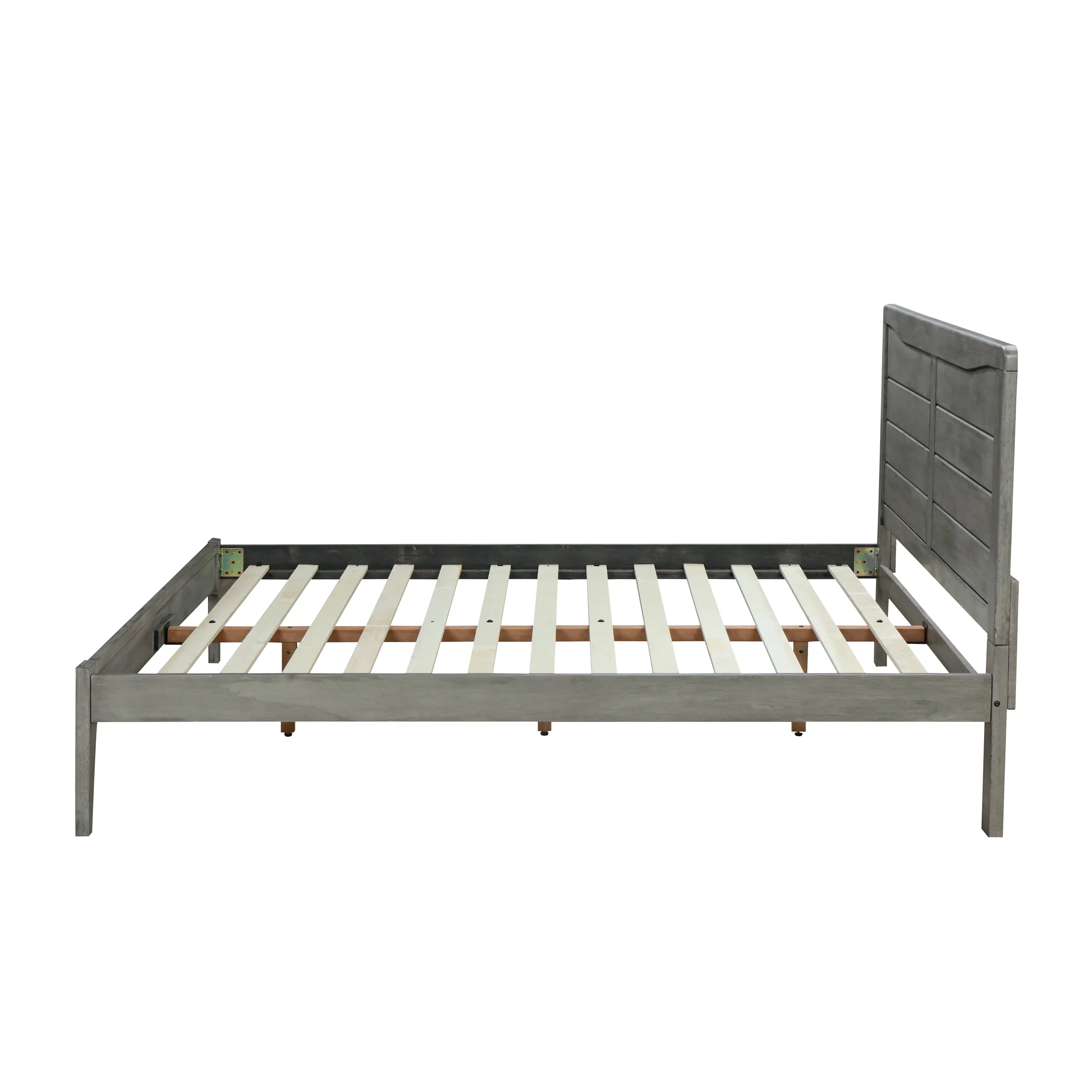 Stacey Rustic Wooden Queen Platform Bed - furnishings