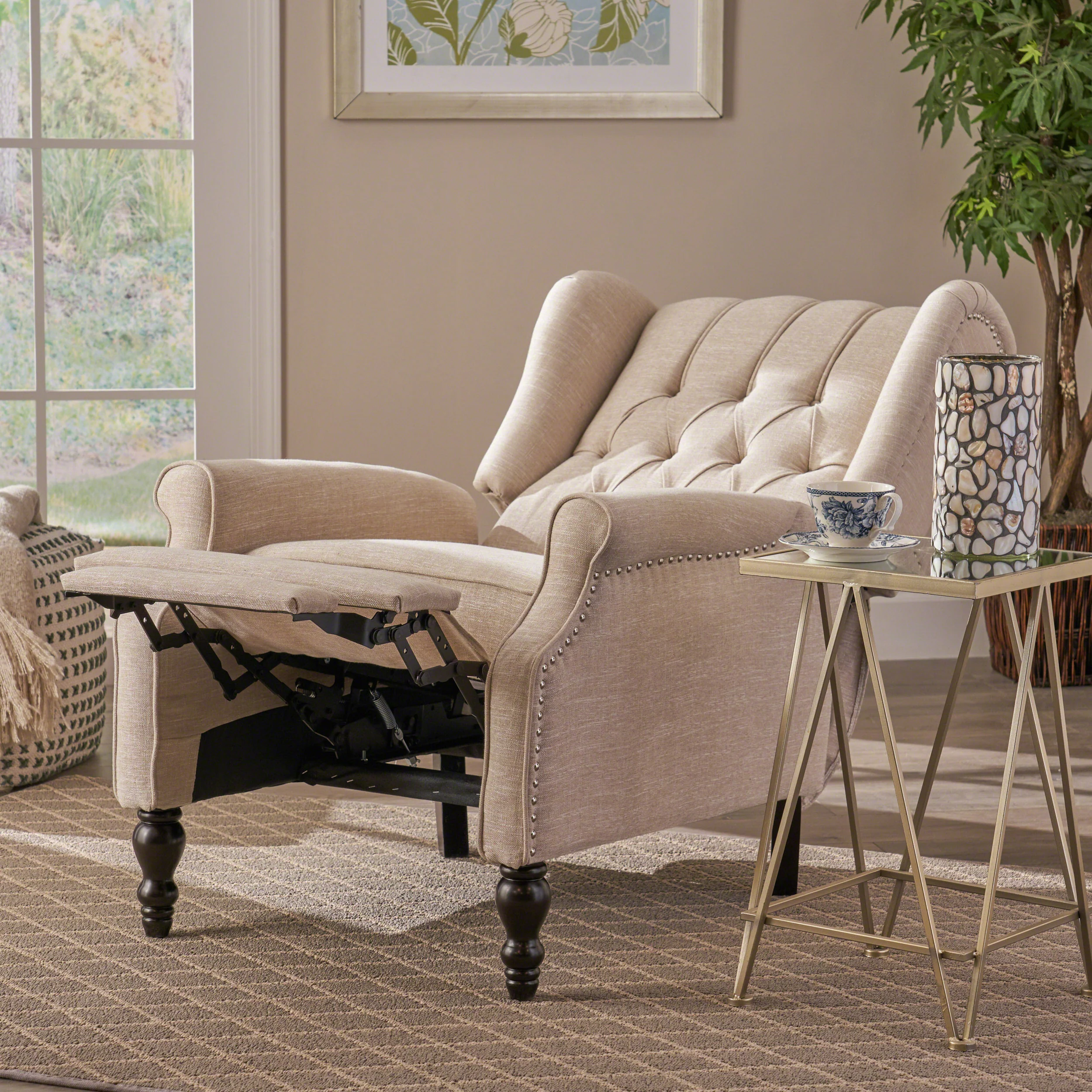 Elizabeth Tufted Back Recliner - furnishings