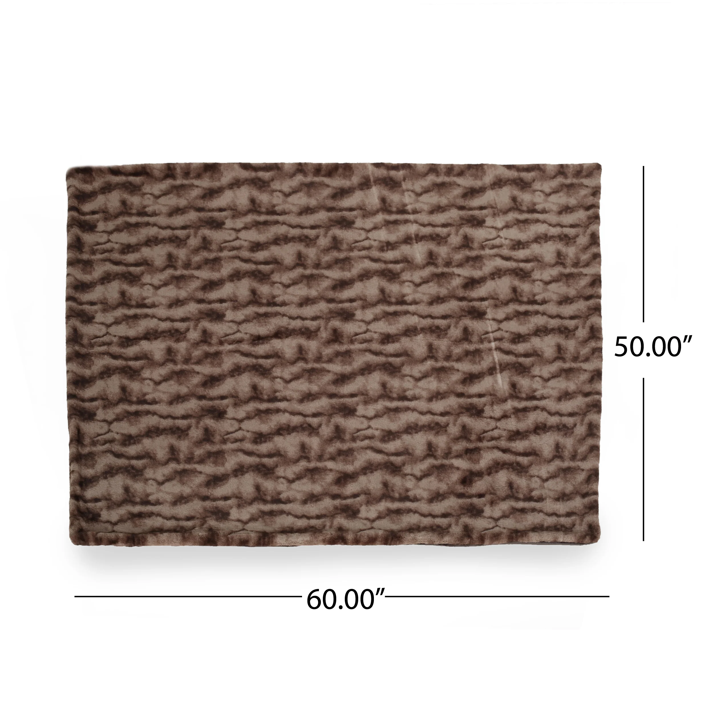 Sizda Glam Fuzzy Fabric Throw Blanket - furnishings