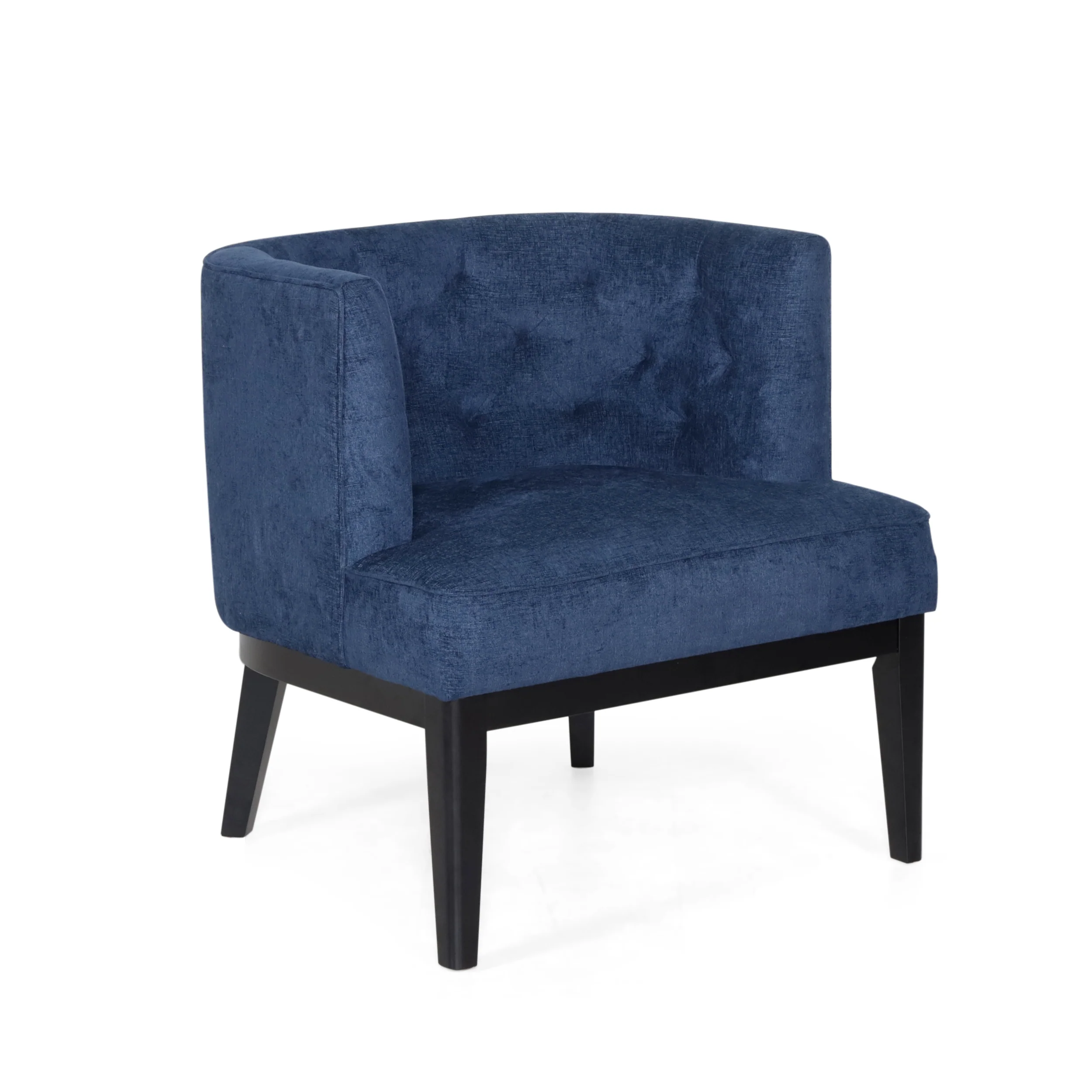 Evans Contemporary Fabric Tufted Accent Chair - furnishings