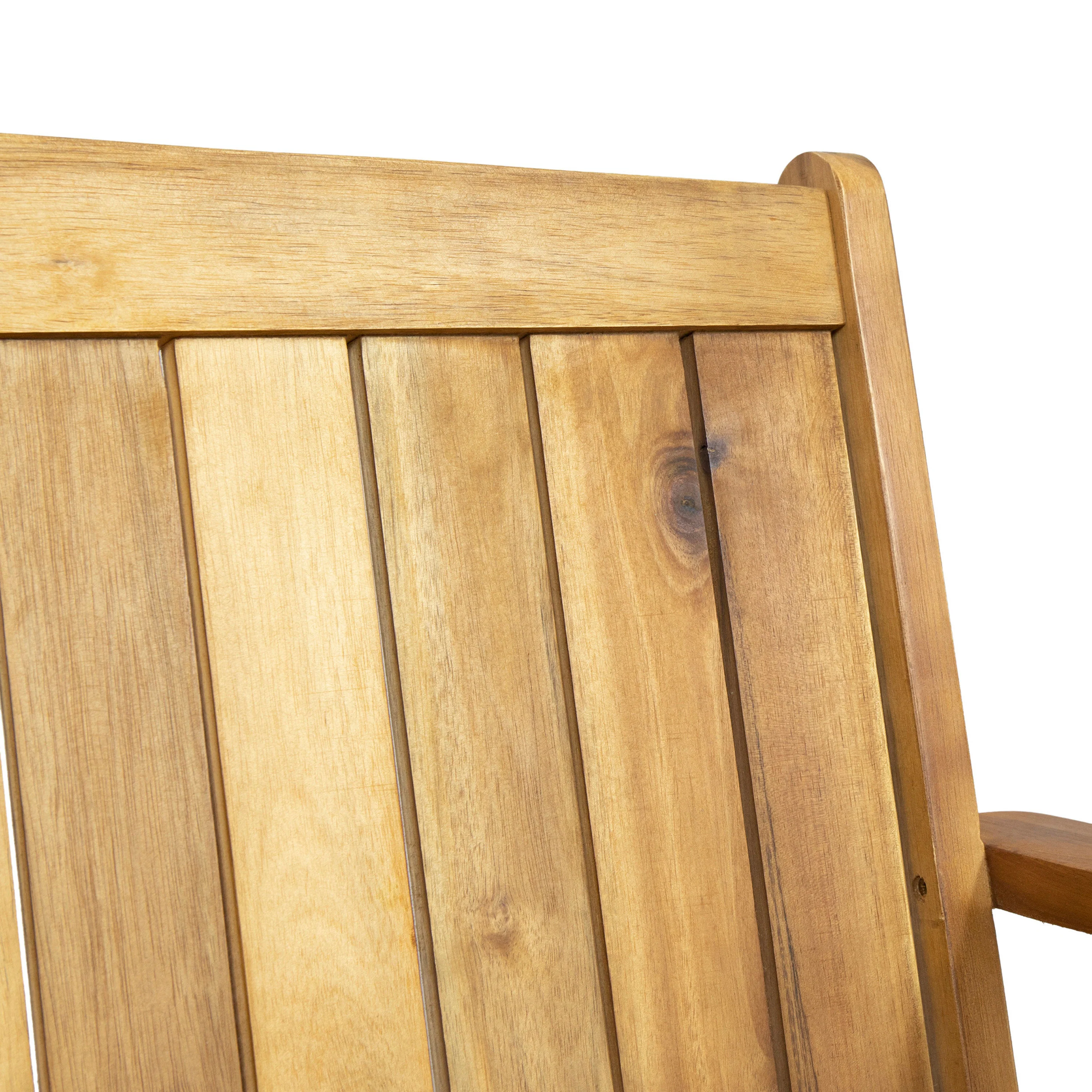 Lilith Outdoor Aacia Wood Porch Swing - furnishings