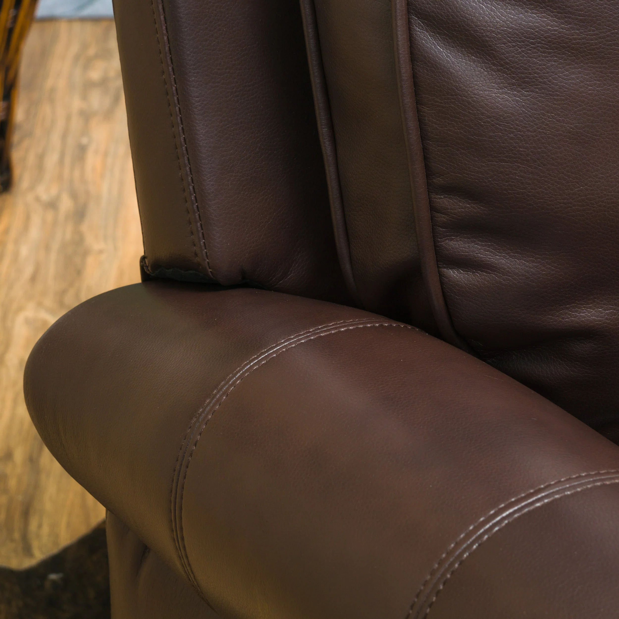 Jasmine Brown Leather Cigar Recliner - furnishings