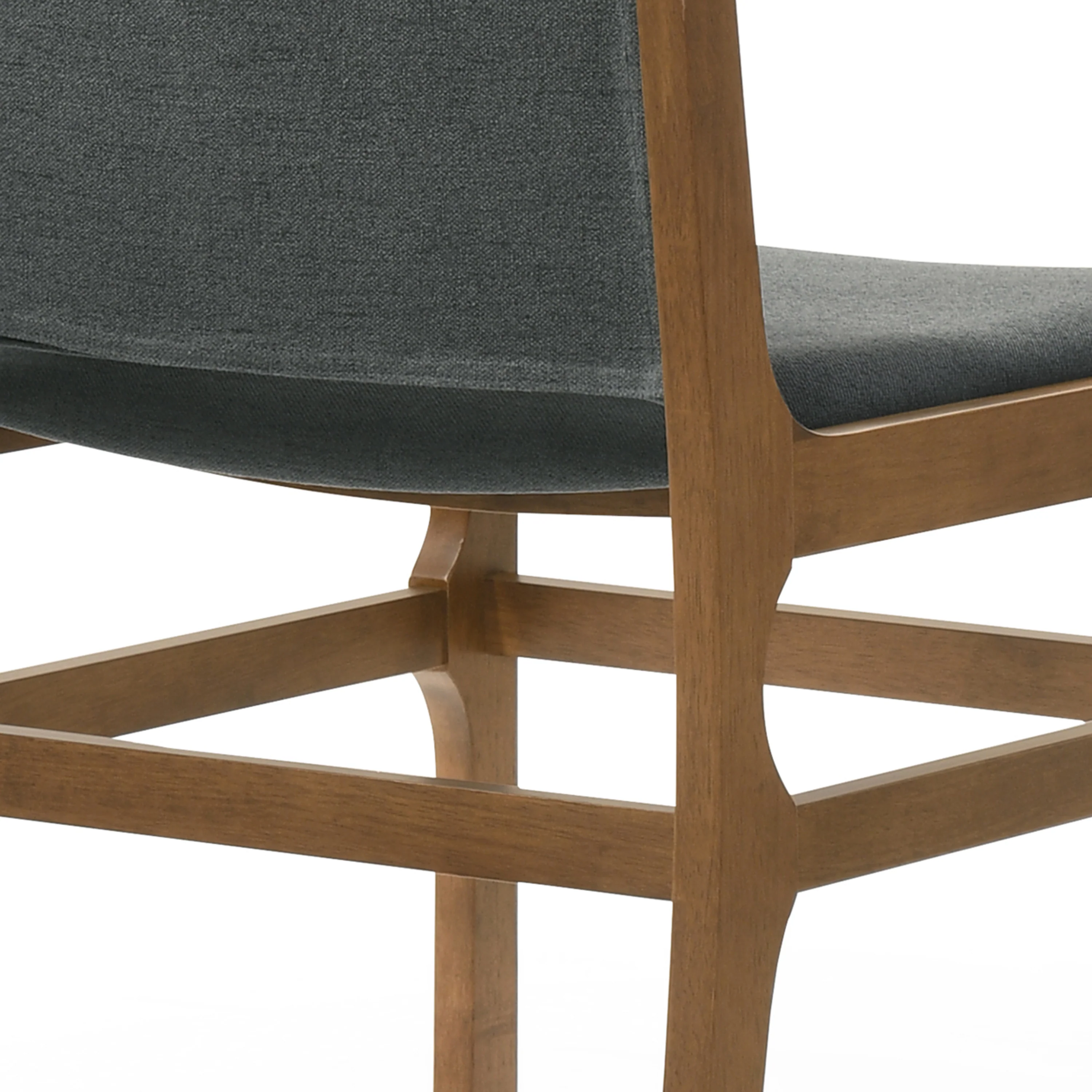 Galtin Contemporary Fabric Upholstered Wood Dining Chairs, Set of 6 - furnishings