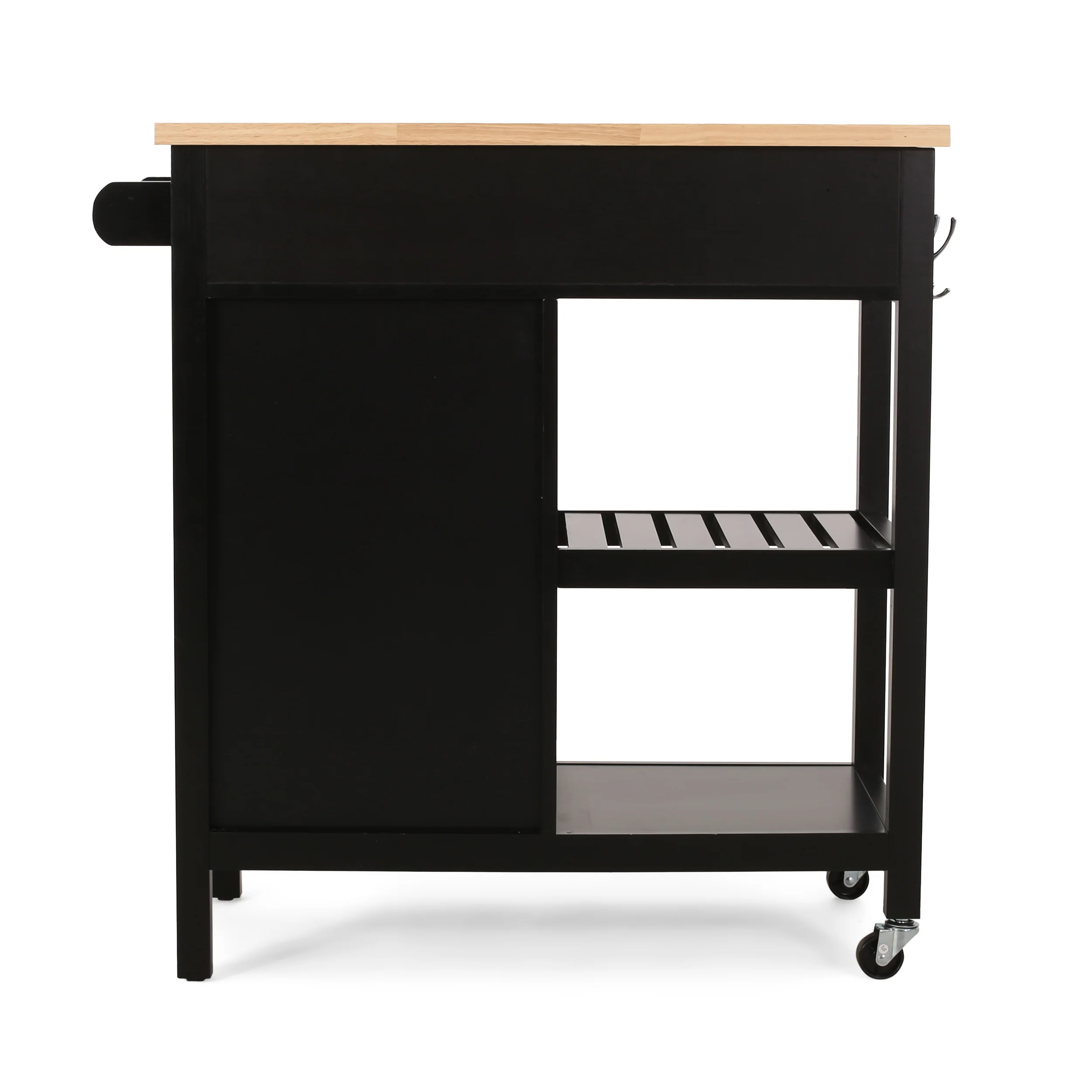 Aidah Contemporary Kitchen Cart with Wheels - furnishings