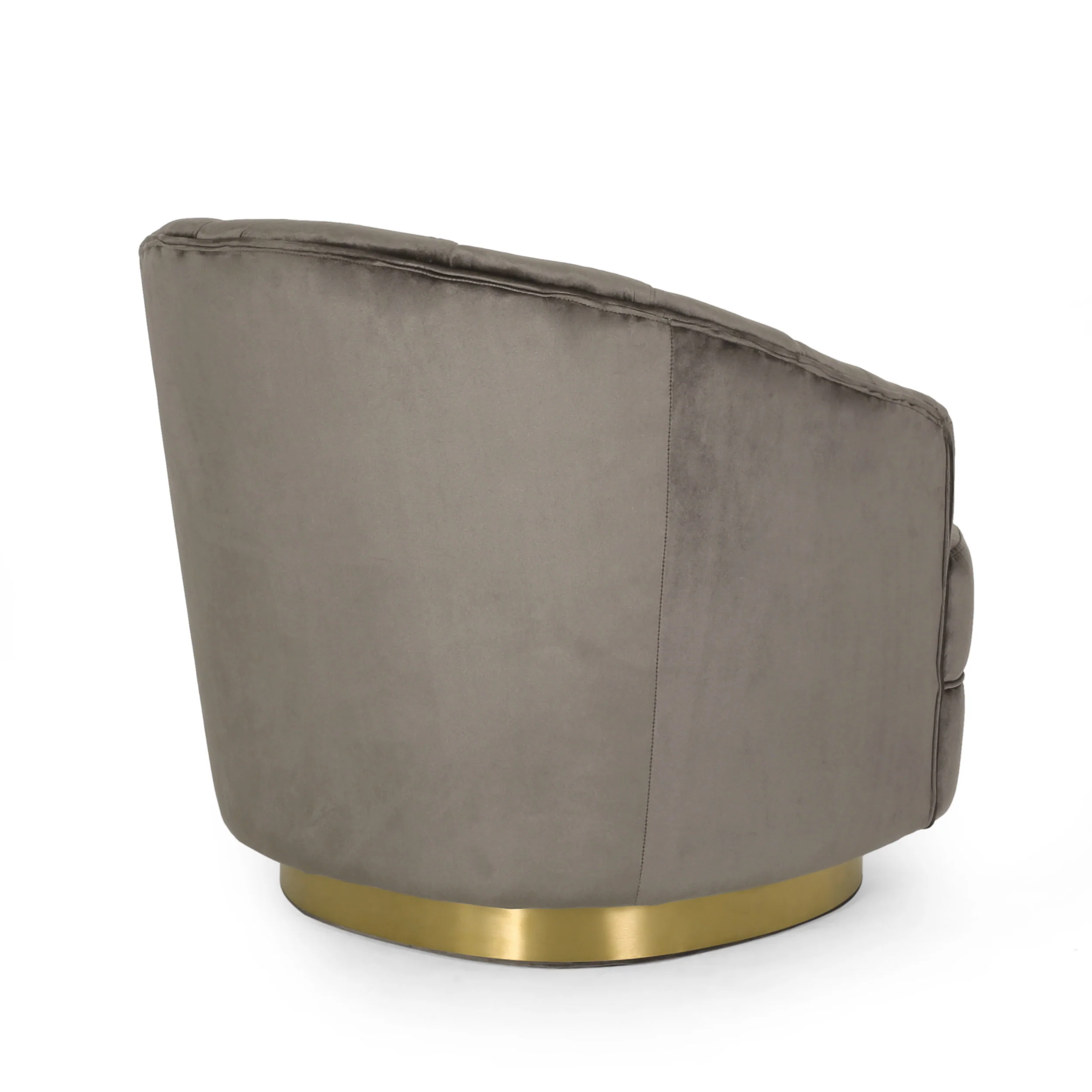 Caily Modern Glam Channel Stitch Velvet Club Chair - furnishings