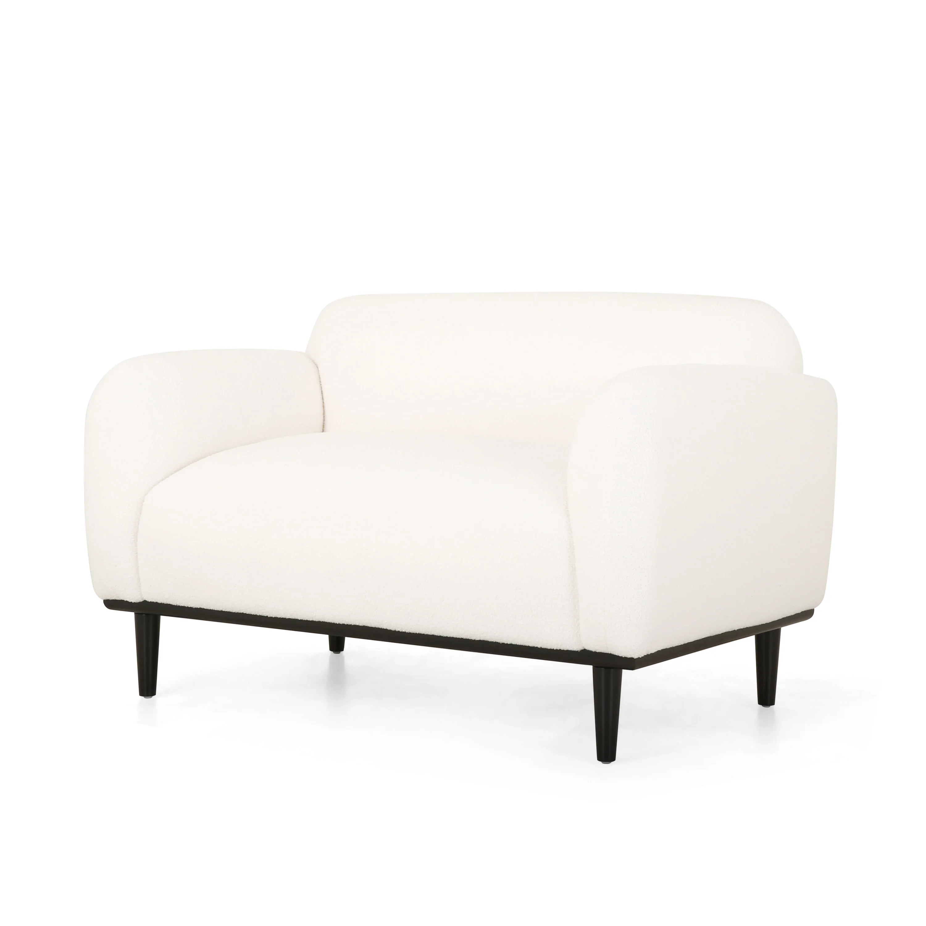 Sandee Contemporary Upholstered Loveseat - furnishings