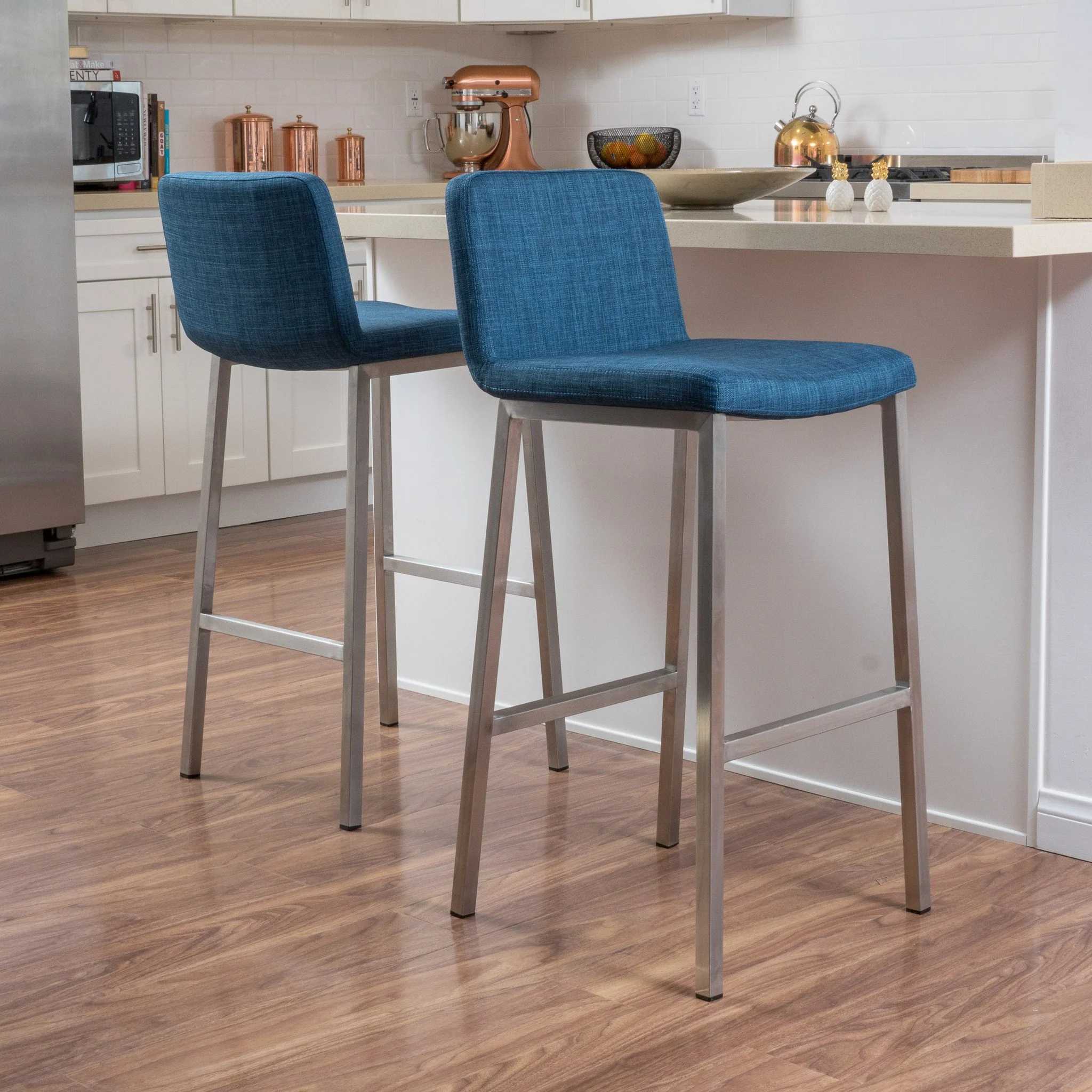 31-Inch Fantasia Fabric Barstool (Set of 2) - furnishings