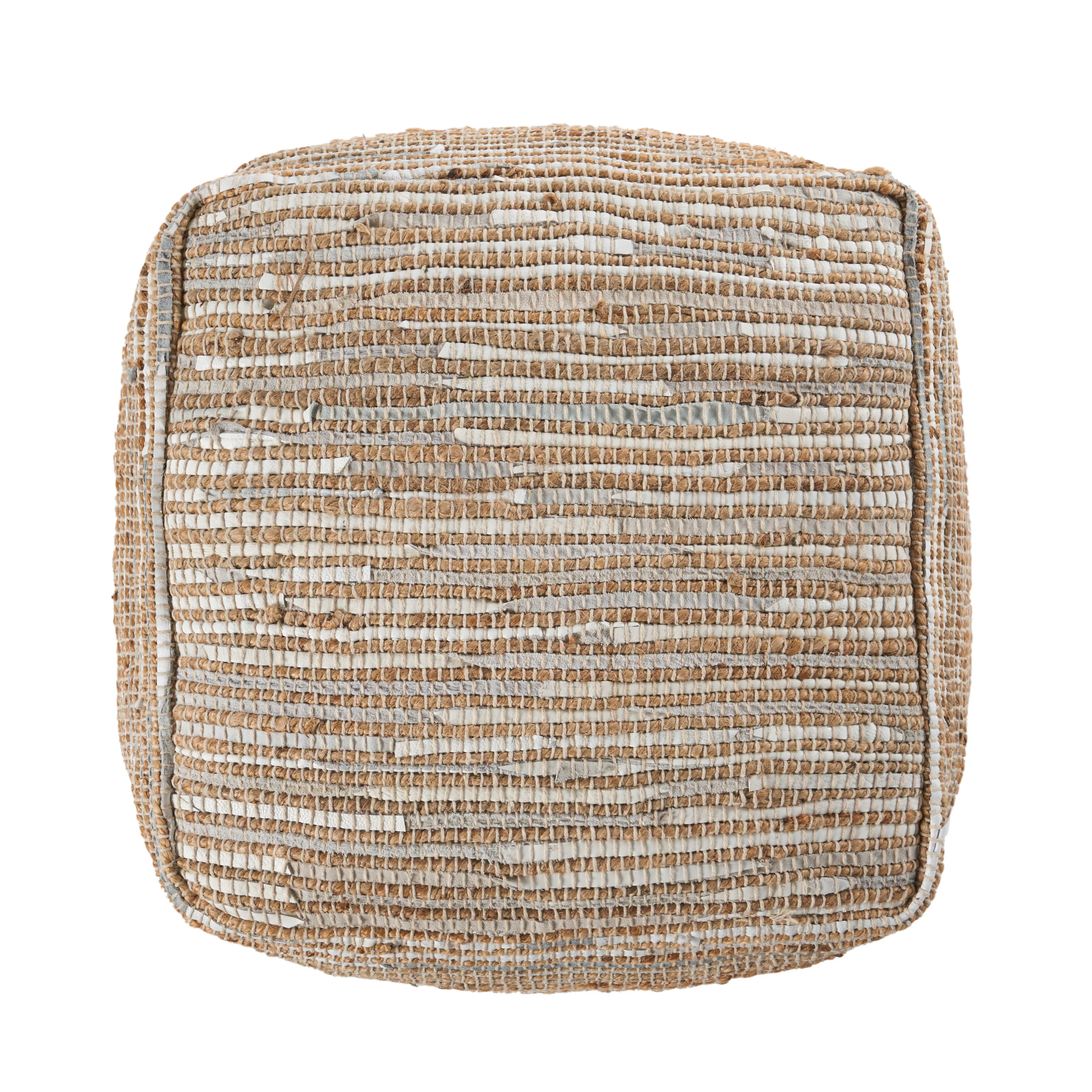 Colbert Handcrafted Boho Cube Pouf - furnishings