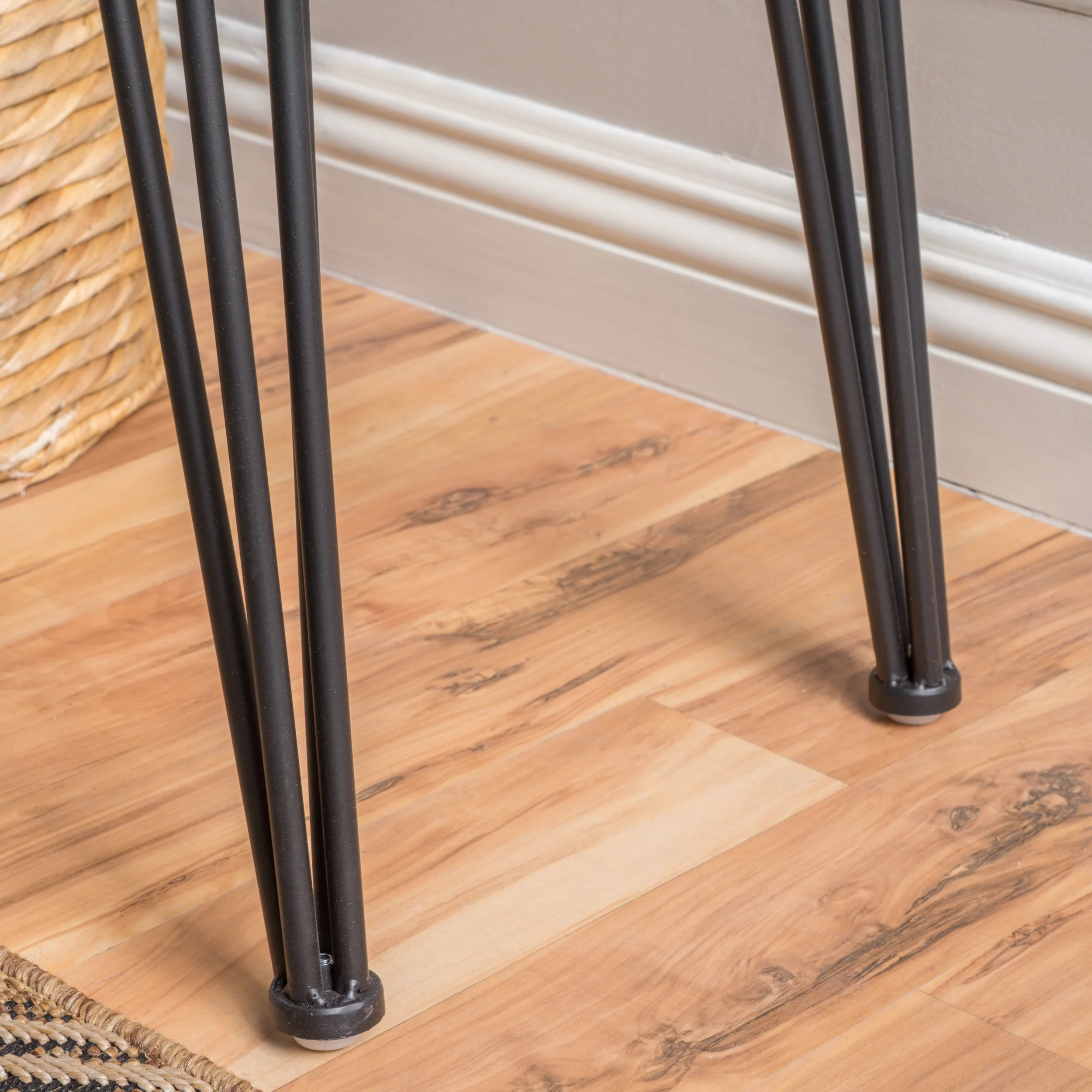 Regent Natural Finish Firwood Faux Live Edge Console Table - furnishings
