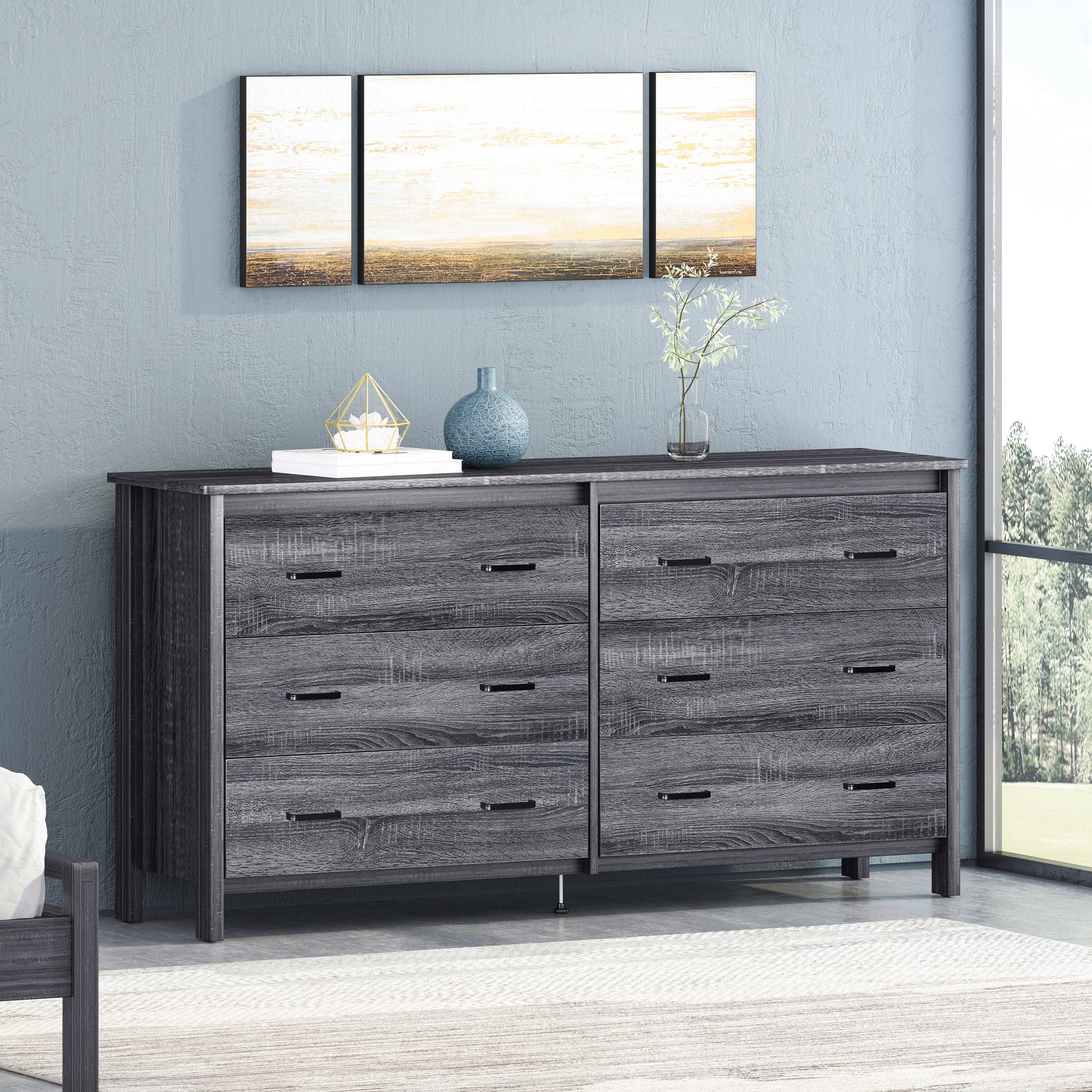 Titeca Contemporary 6 Drawer Dresser - furnishings