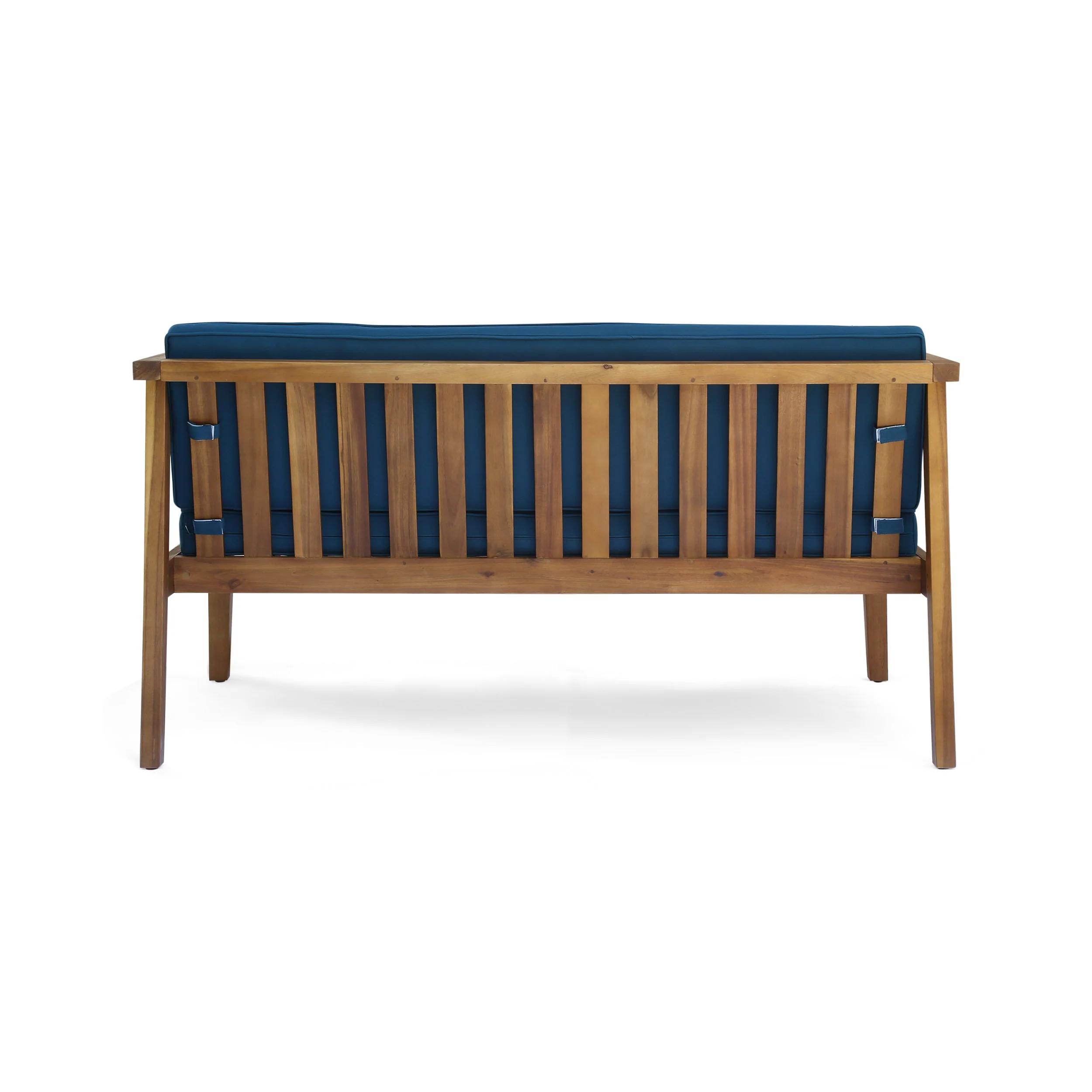 Maddox Outdoor 4-Seater Acacia Wood Chat Set with Coffee Table - furnishings
