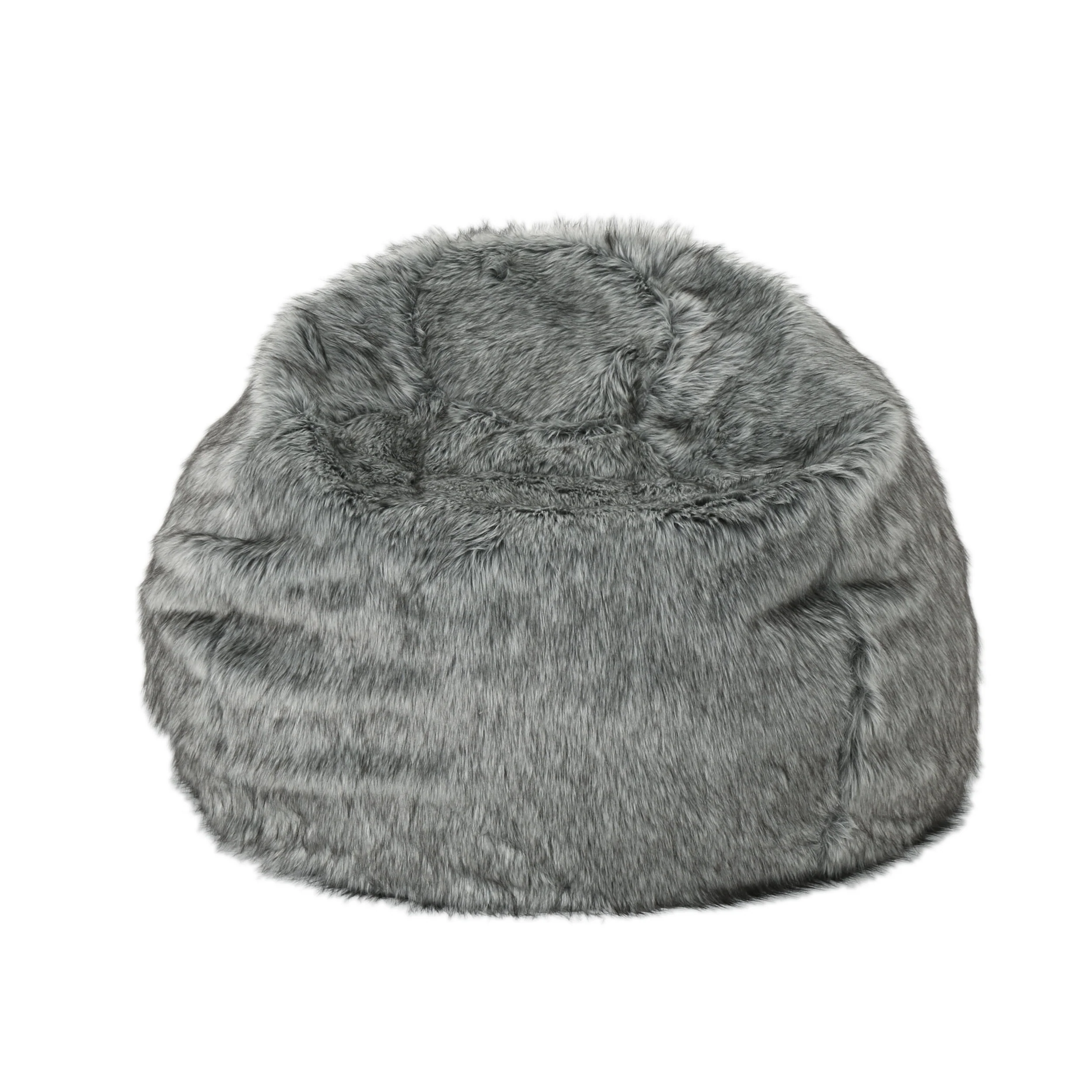 Leslie Modern 3 Foot Faux Fur Bean Bag Cover - furnishings