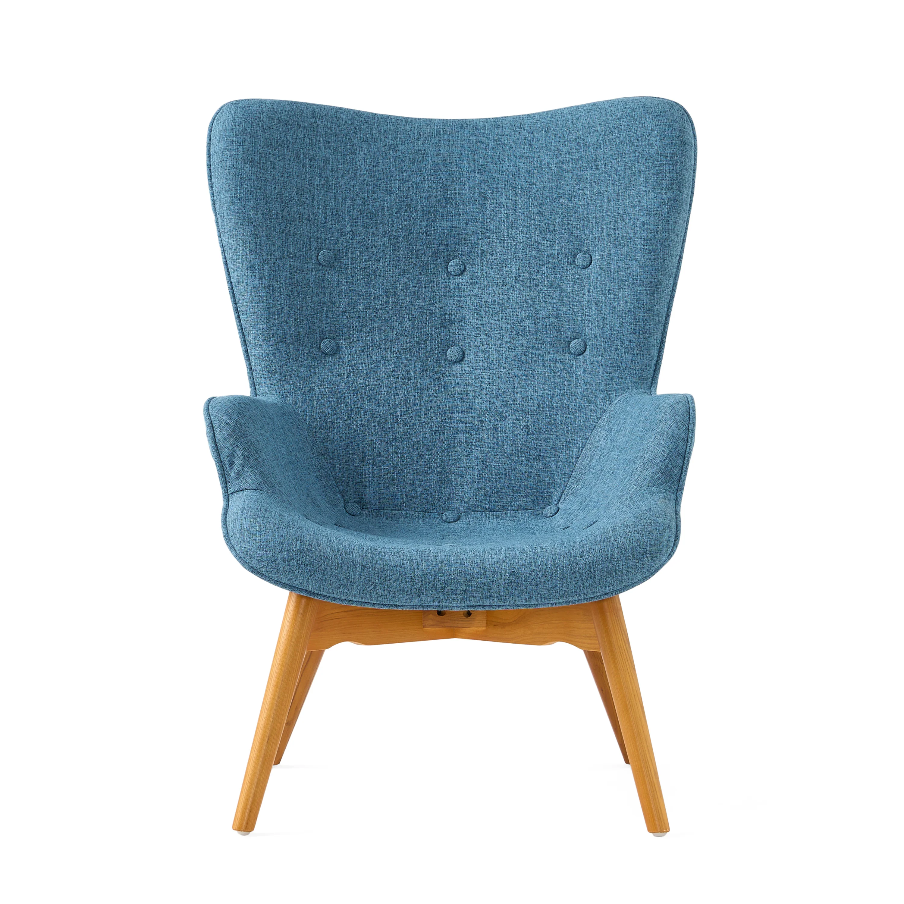 Acantha Mid Century Modern Contour Accent Lounge Chair - furnishings