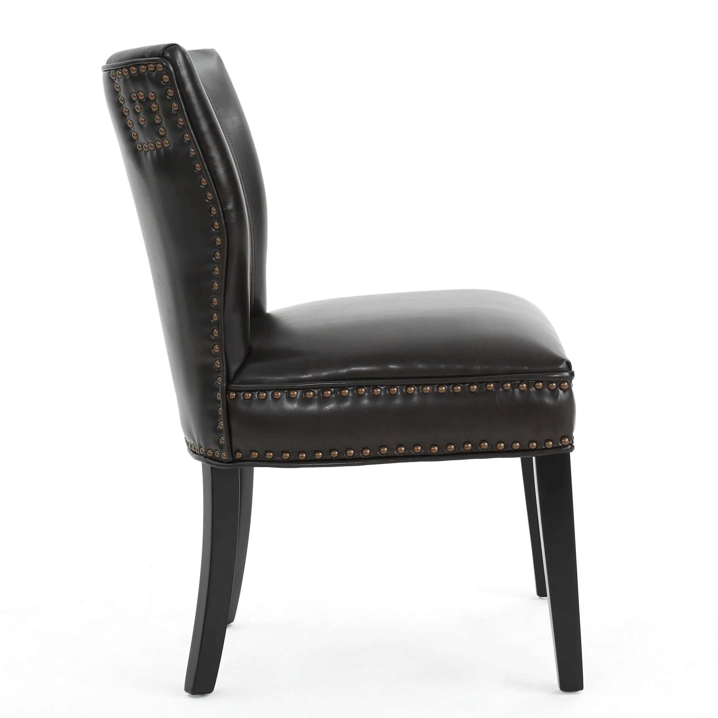 George Brown Leather Dining Chair - furnishings