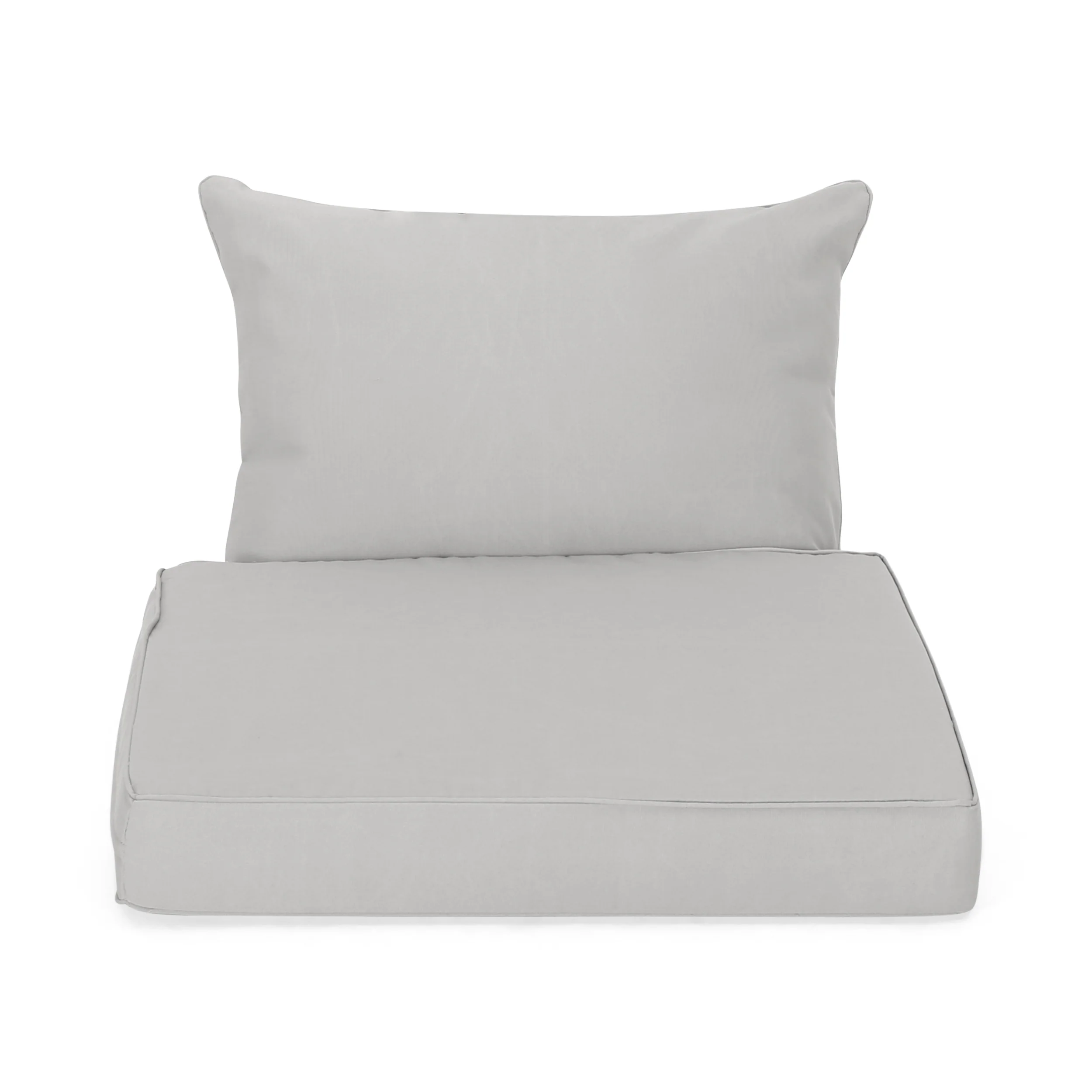 Luciella Outdoor Water Resistant Fabric Club Chair Cushions with Piping - furnishings
