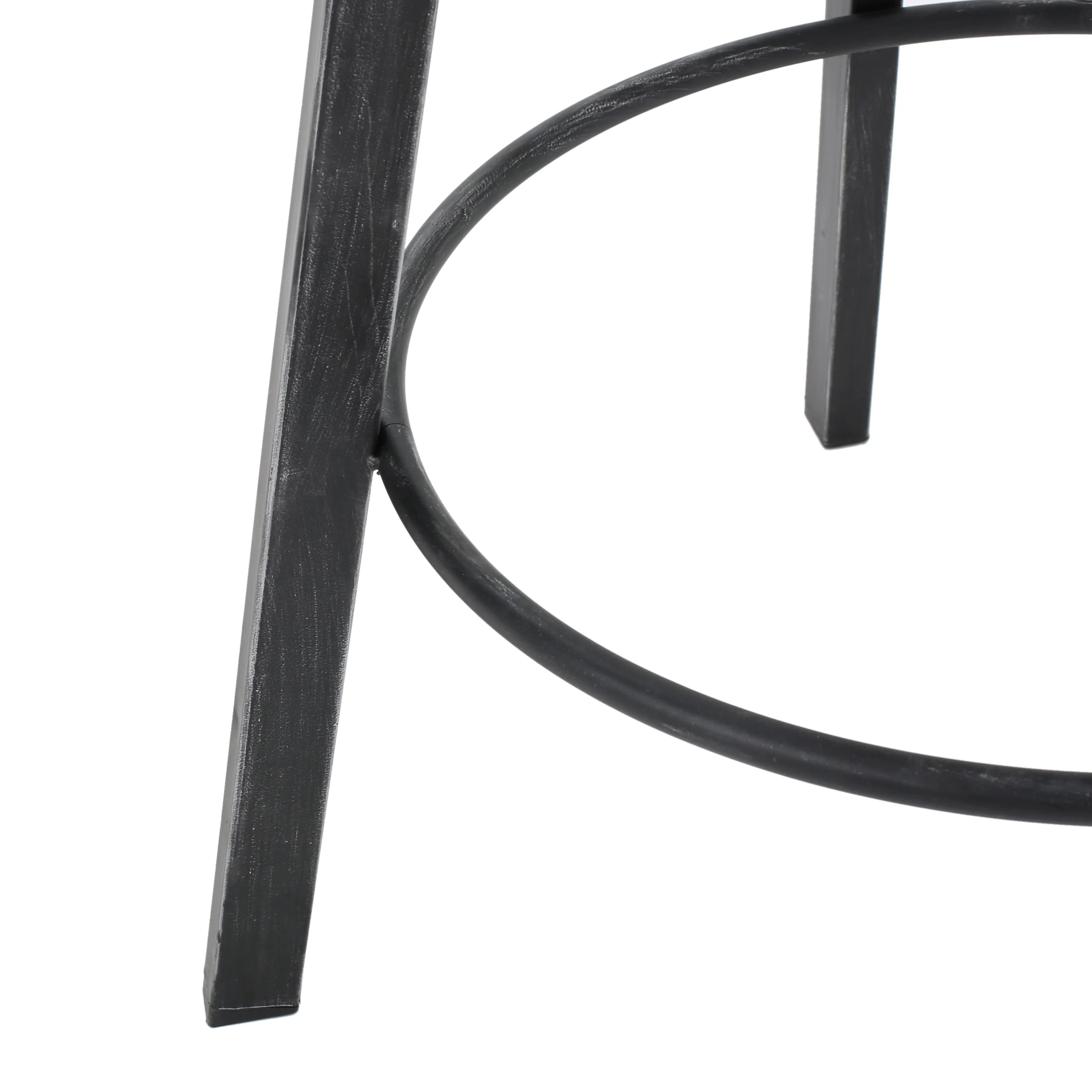 Theo Modern Industrial Firwood Adjustable Height Swivel Barstools, Set of 2, Natural and Black Brushed Silver - furnishings