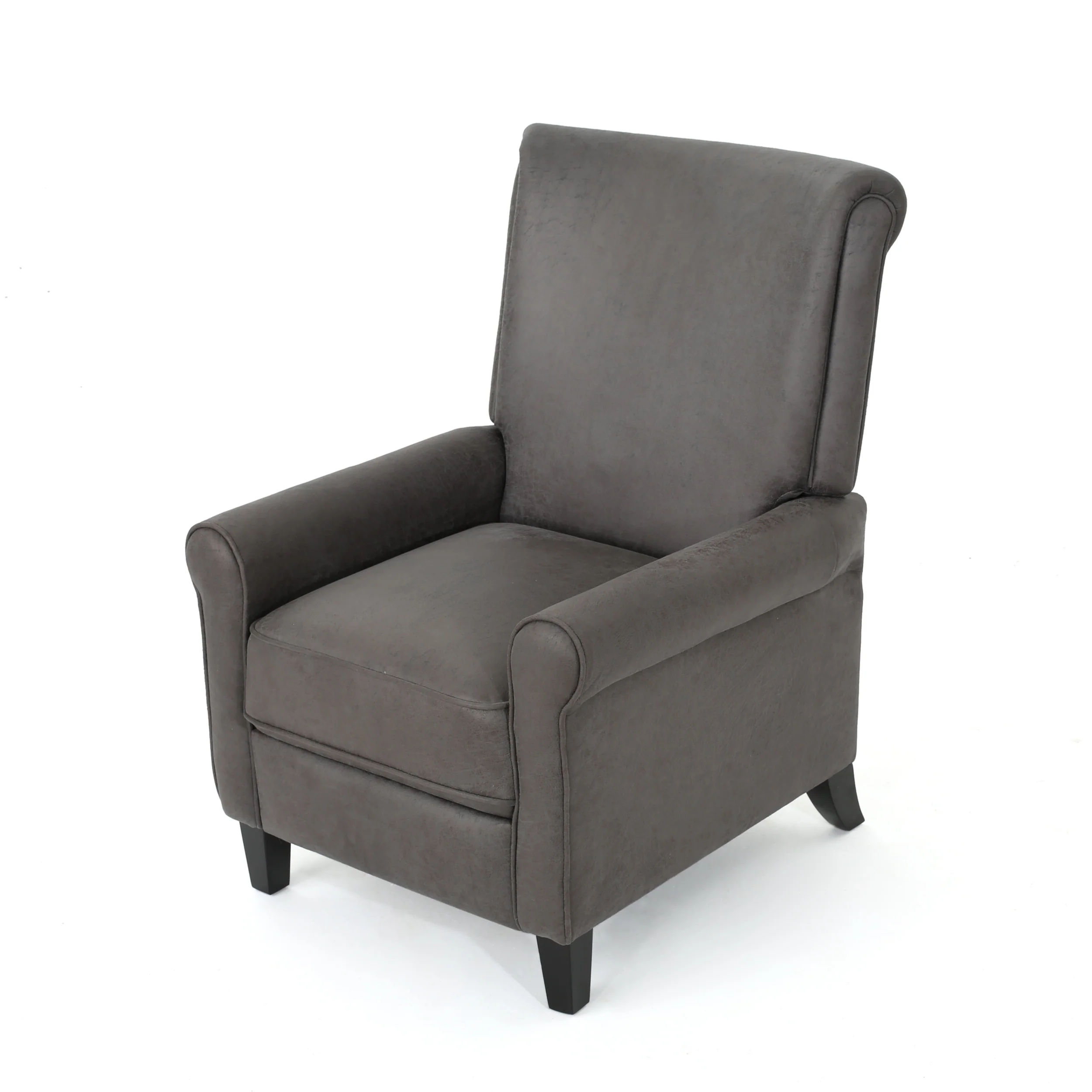 Charlene Traditional Slate Microfiber Recliner Chair - furnishings