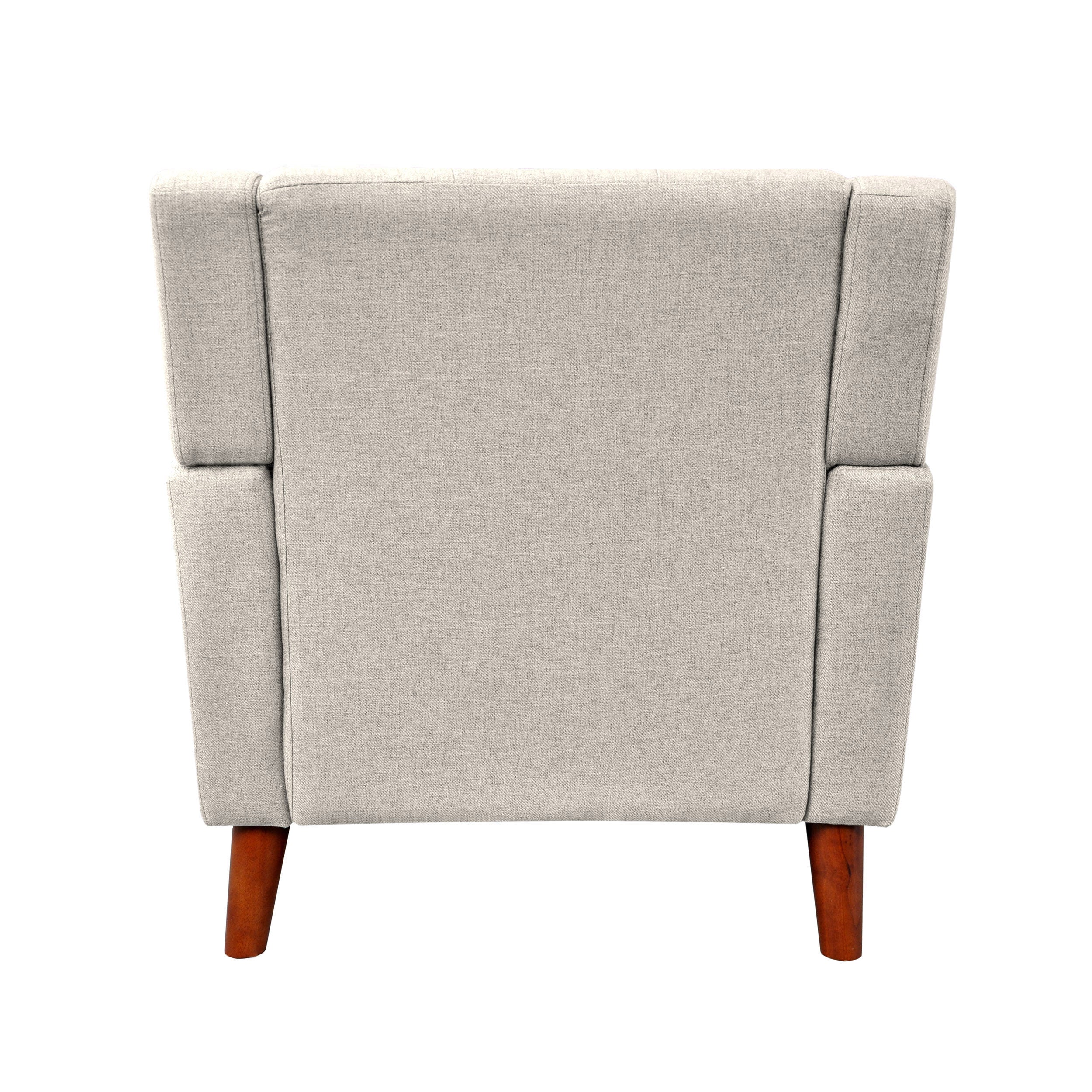 Evelyn Mid Century Modern 3-Piece Chairs & Loveseat Fabric Living Room Set - furnishings