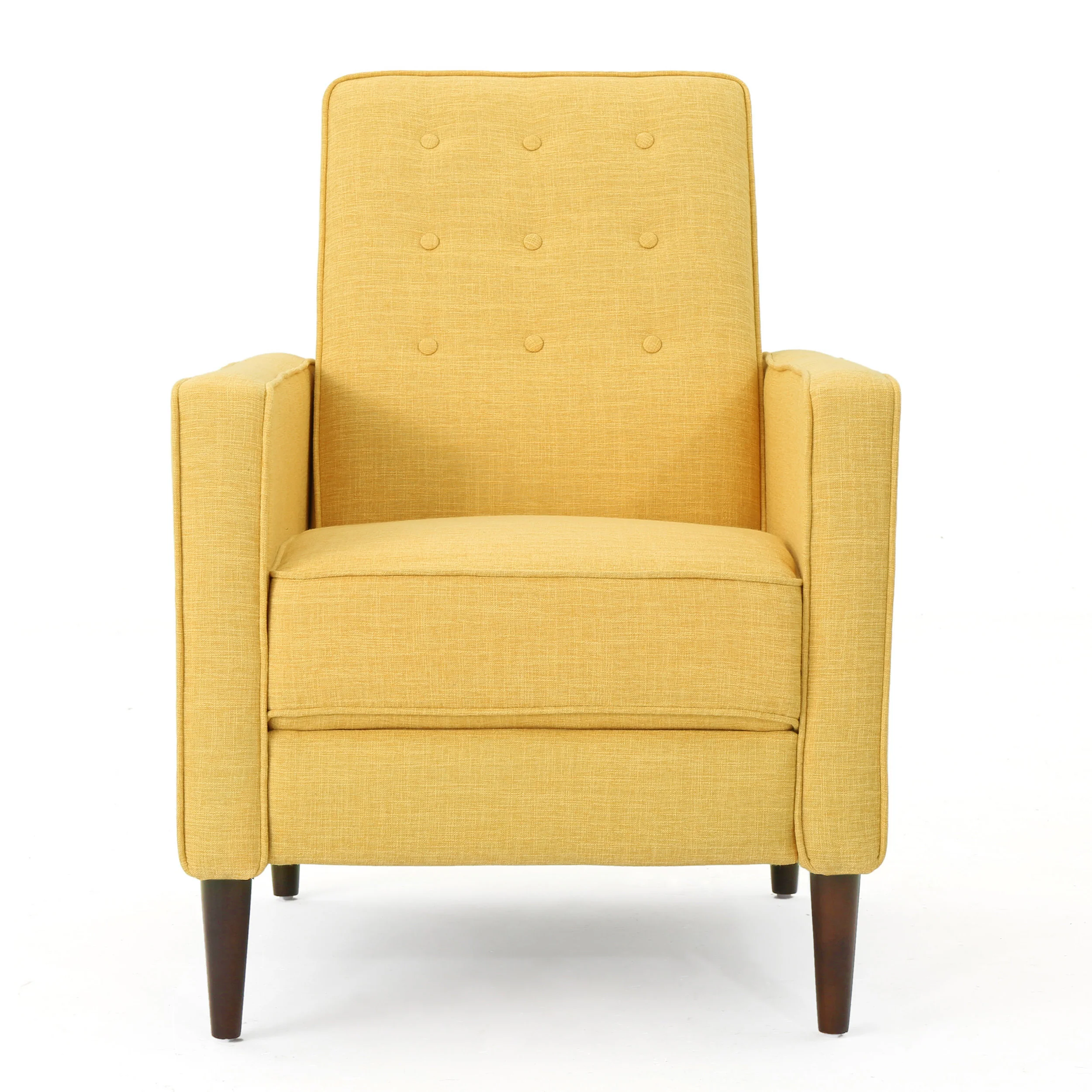 Mason Mid-Century Modern Tufted Back Fabric Recliner - furnishings