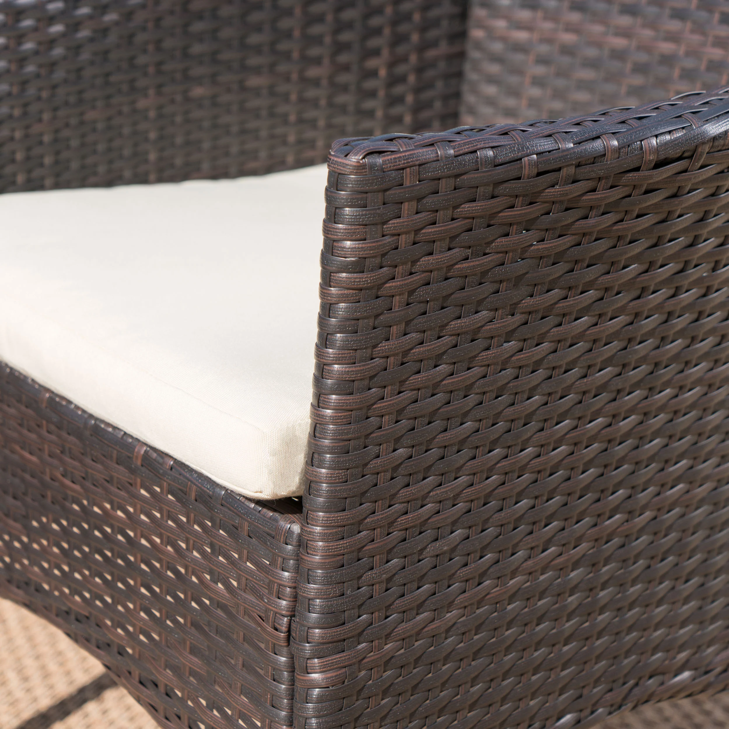 Muriel Outdoor 7 Piece Wicker Dining Set with Light Weight Concrete Dining Table - furnishings